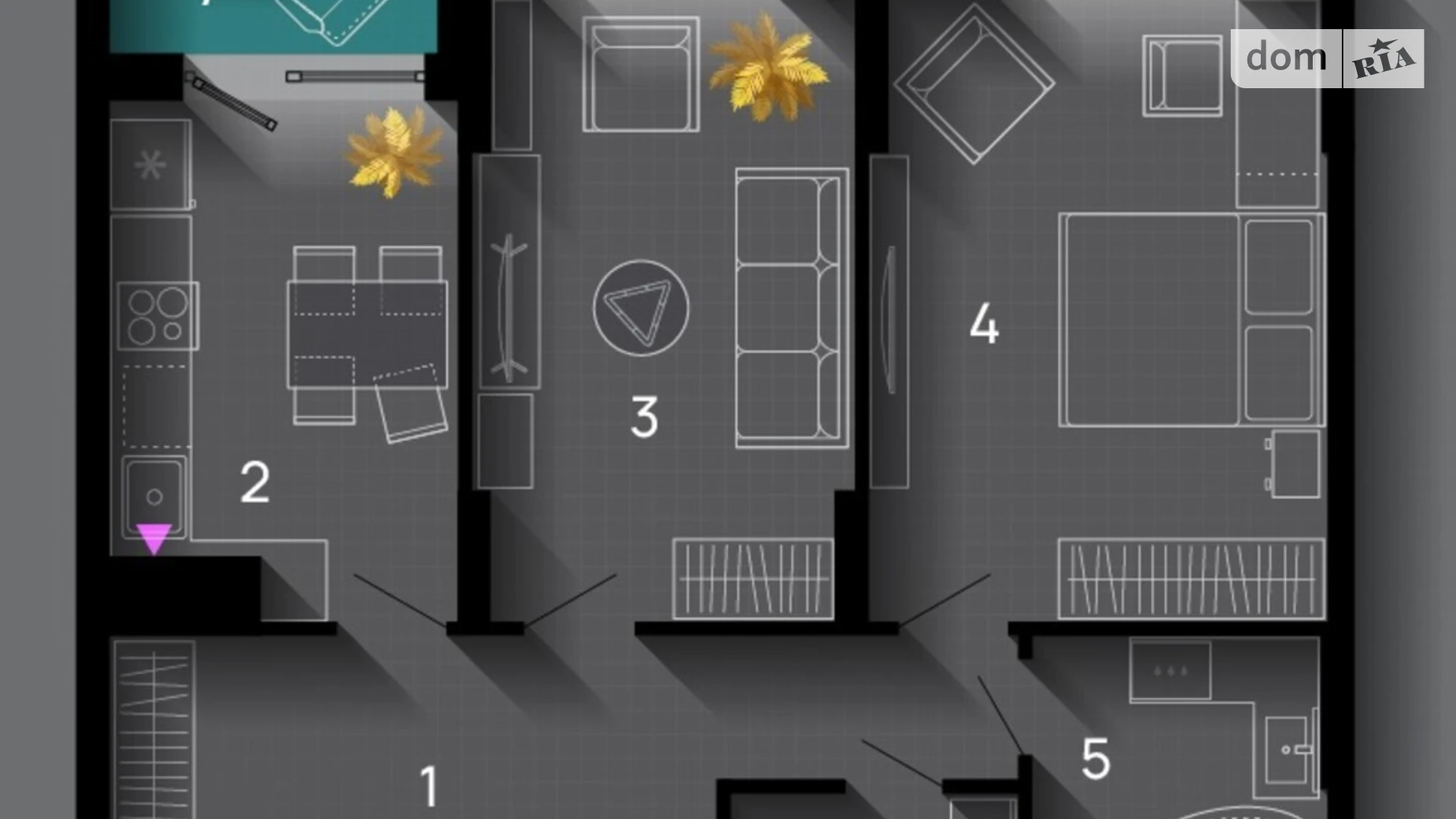 Продается 2-комнатная квартира 62 кв. м в Ивано-Франковске, ул. Хриплинская, 9 - фото 2