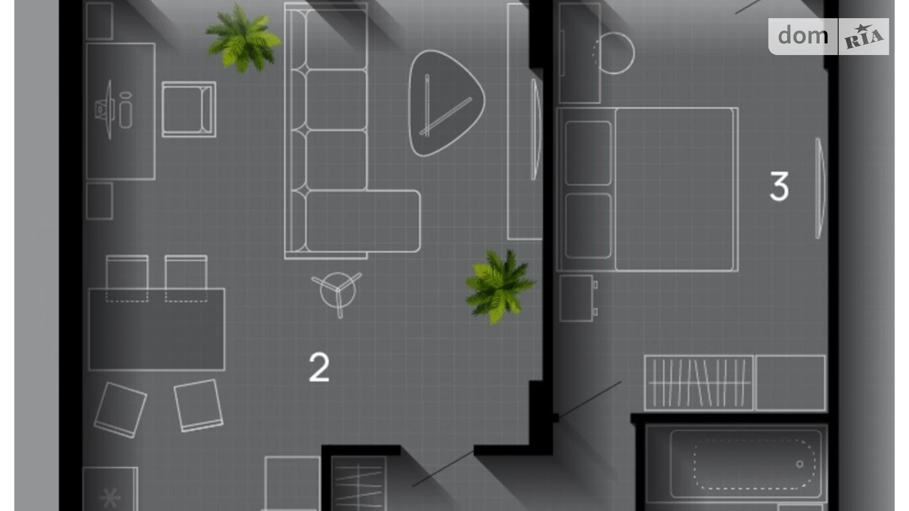 Продается 2-комнатная квартира 57 кв. м в, цена: 54737 $ - фото 2