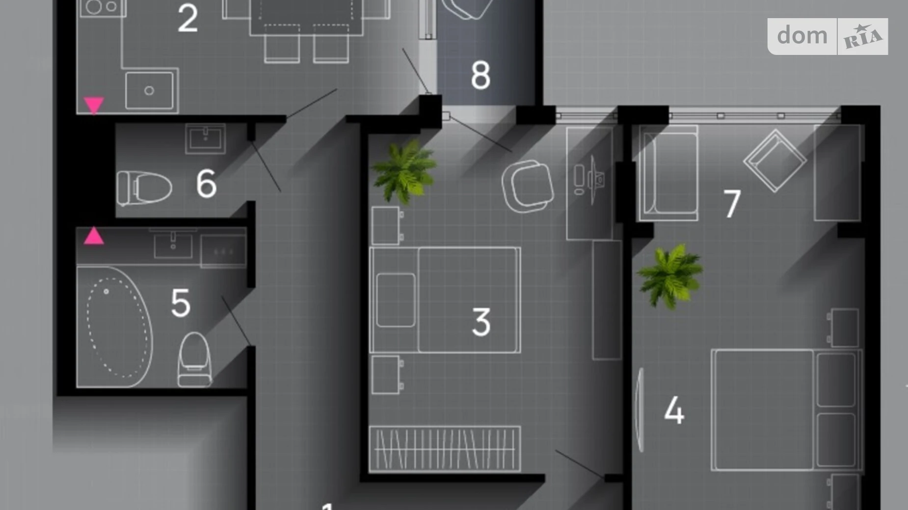 Продается 2-комнатная квартира 72 кв. м в Ивано-Франковске, цена: 69142 $ - фото 2