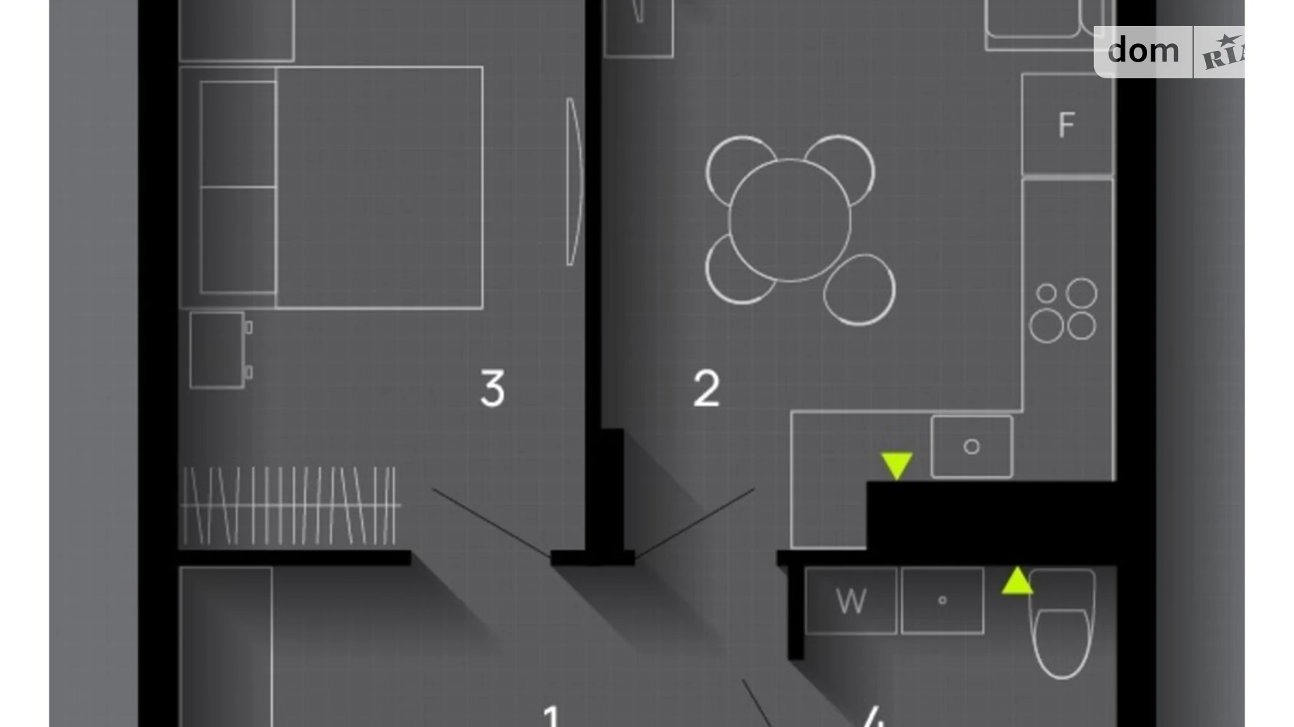 Продается 1-комнатная квартира 42 кв. м в Ивано-Франковске, ул. Химиков, 29А - фото 2
