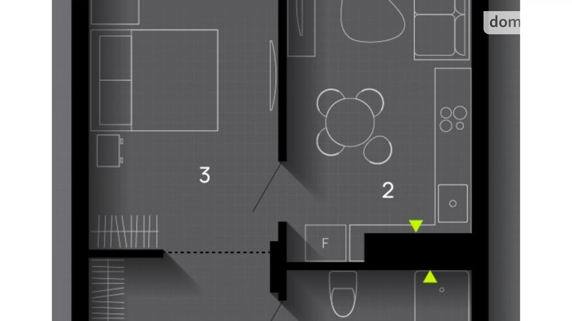 Продается 1-комнатная квартира 40 кв. м в Ивано-Франковске, ул. Химиков, 29А - фото 2