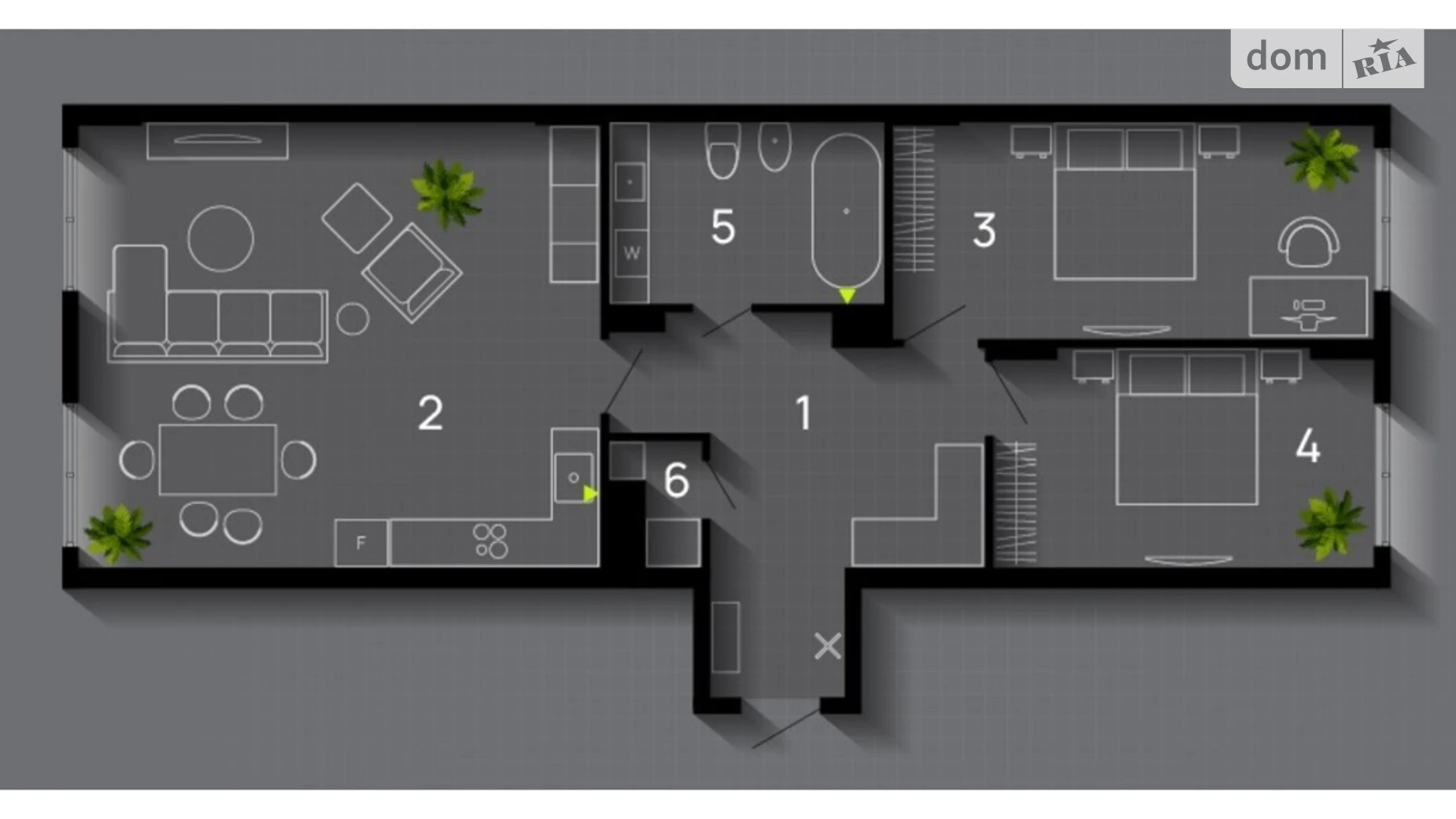 Продается 3-комнатная квартира 90 кв. м в Ивано-Франковске, ул. Химиков, 29А - фото 2