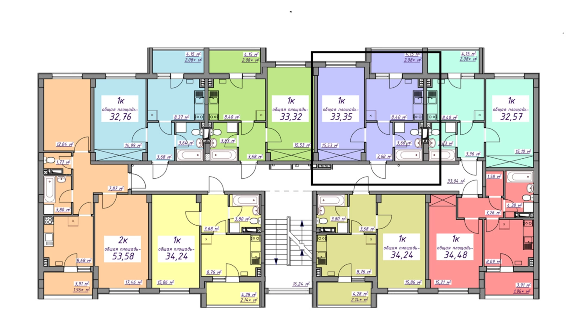 Продается 1-комнатная квартира 34 кв. м в Авангарде, ул. Европейская, 26 - фото 4