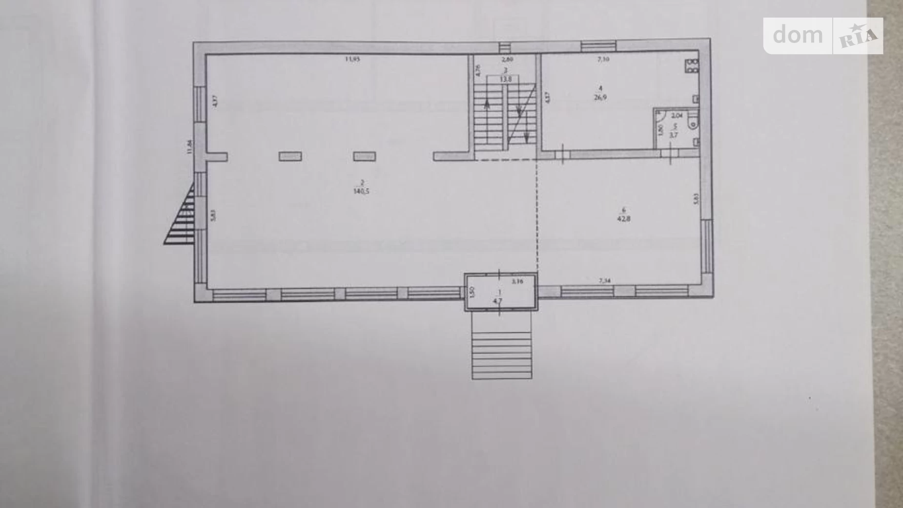 Сдается в аренду помещения свободного назначения 150 кв. м в 4-этажном здании, цена: 1640 $ - фото 2