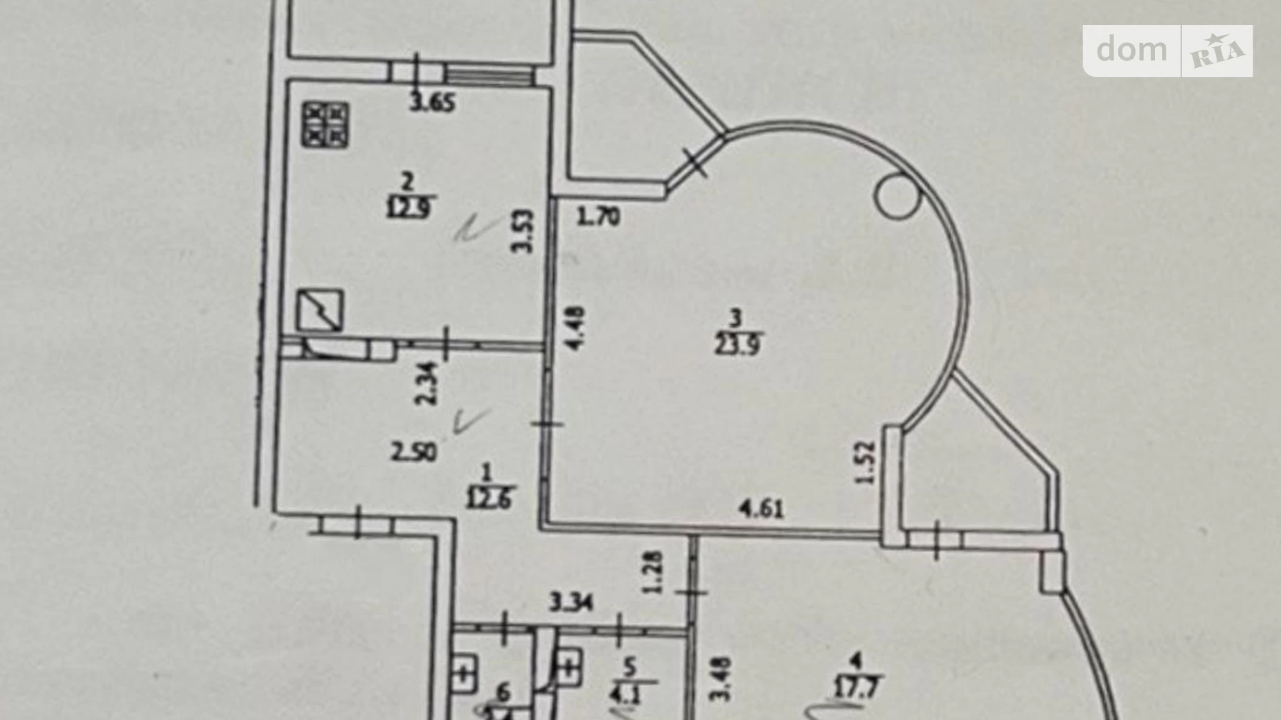 Продается 2-комнатная квартира 78 кв. м в Киеве, ул. Васильченко, 3 - фото 3