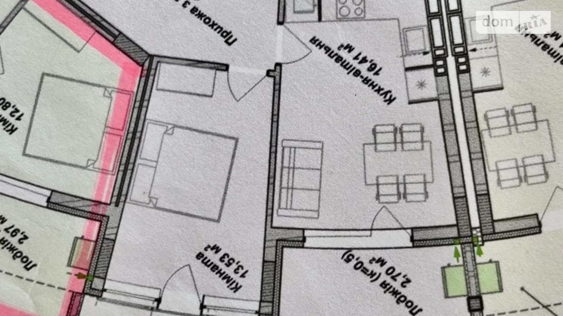 Продається 1-кімнатна квартира 52 кв. м у Ужгороді, вул. Миколи Бобяка, 1Г - фото 3