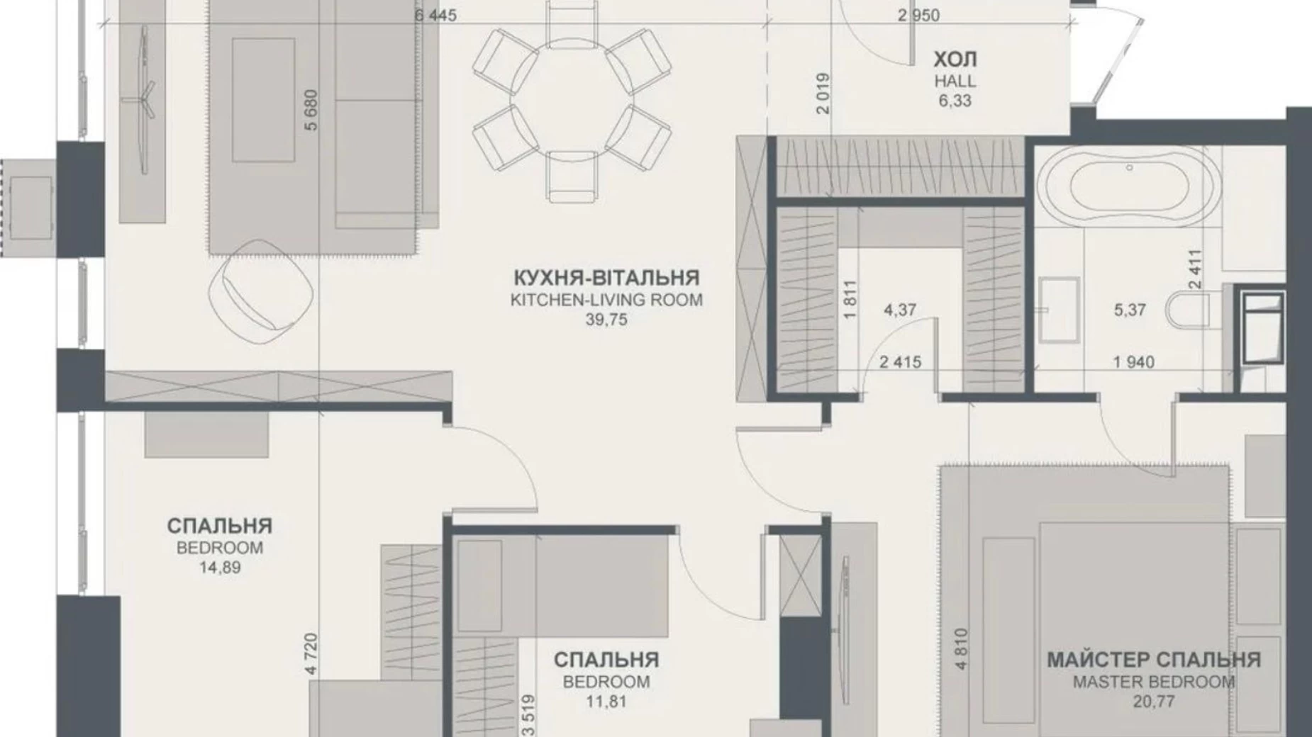 Продается 3-комнатная квартира 105 кв. м в Киеве, ул. Василия Тютюнника, 39 - фото 2