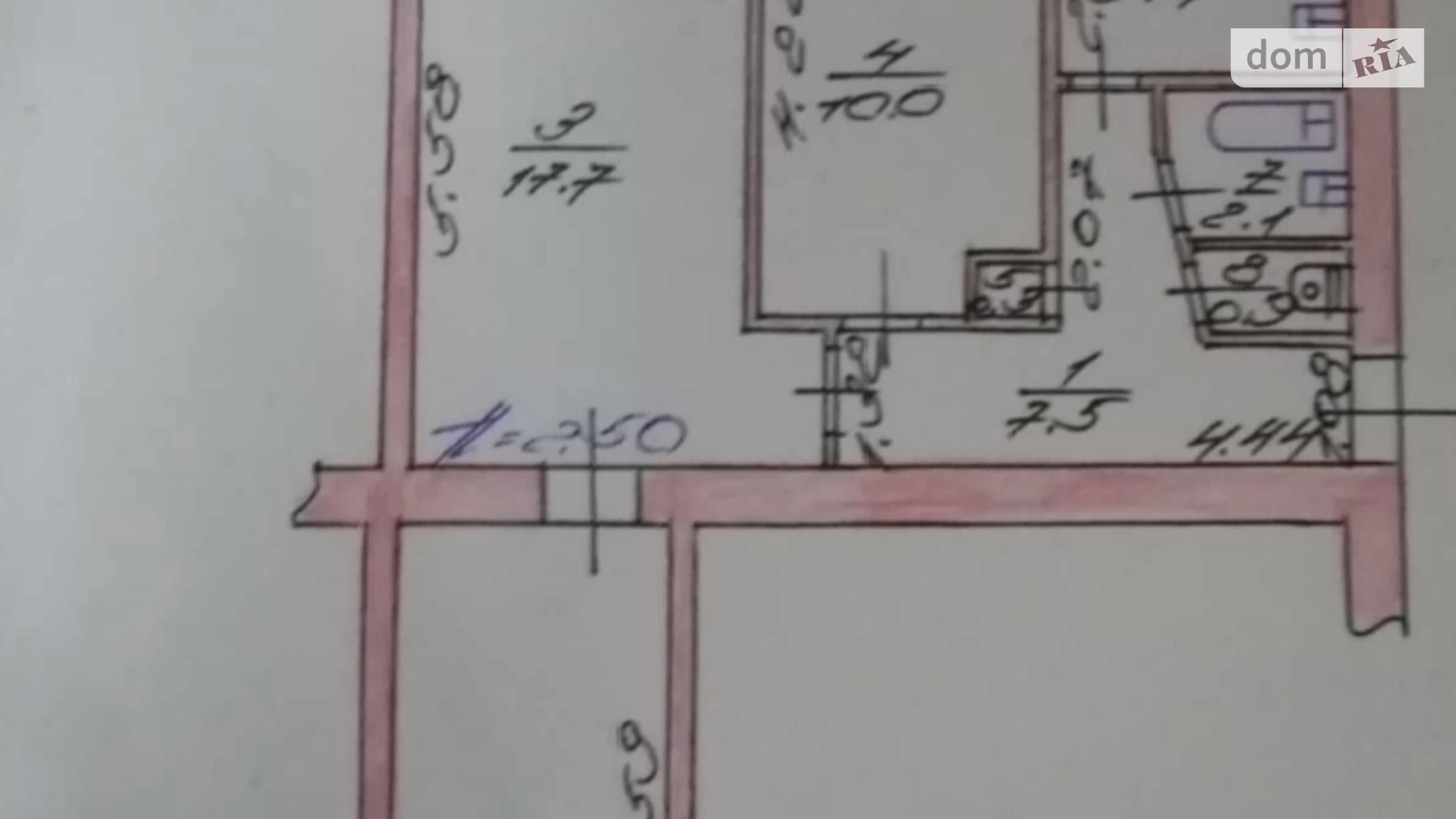 3-комнатная квартира 58.5 кв. м в Луцке, просп. Воли - фото 2