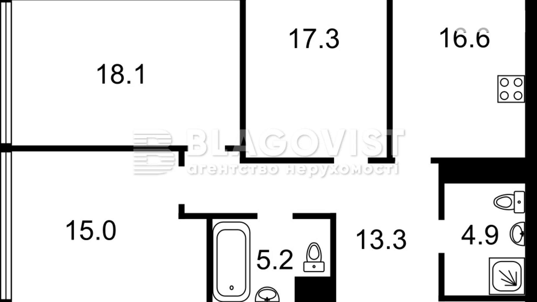Продается 3-комнатная квартира 96.3 кв. м в Киеве, ул. Златоустовская, 34 - фото 3