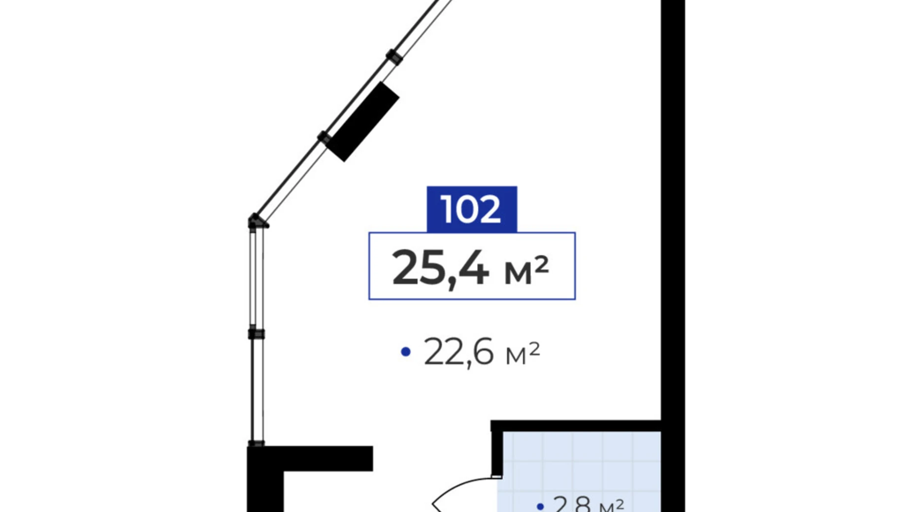 Продается объект сферы услуг 25.4 кв. м в 10-этажном здании, цена: 43180 $ - фото 2