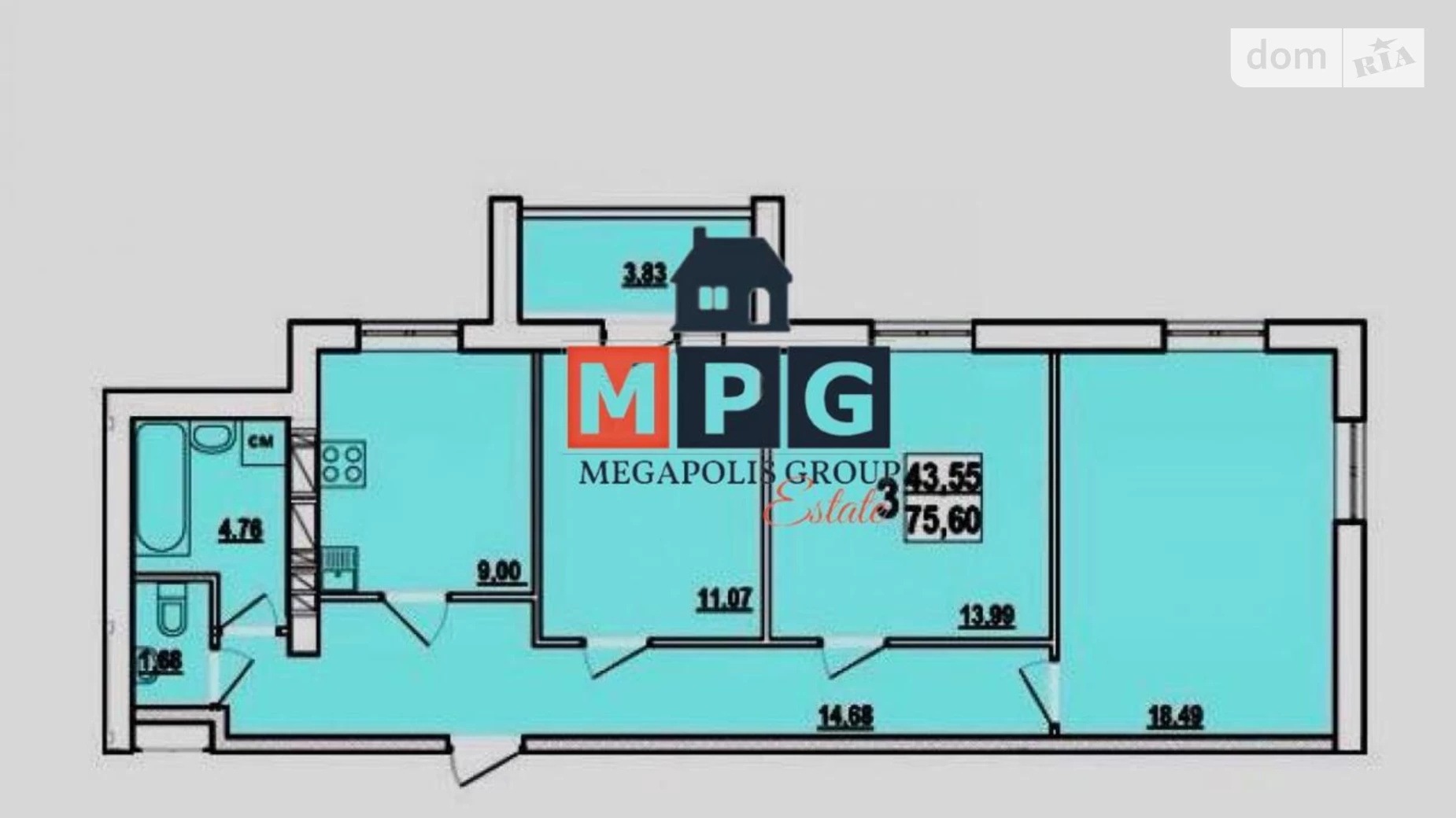 Продається 3-кімнатна квартира 75.9 кв. м у Харкові, вул. Миру, 5Б - фото 5