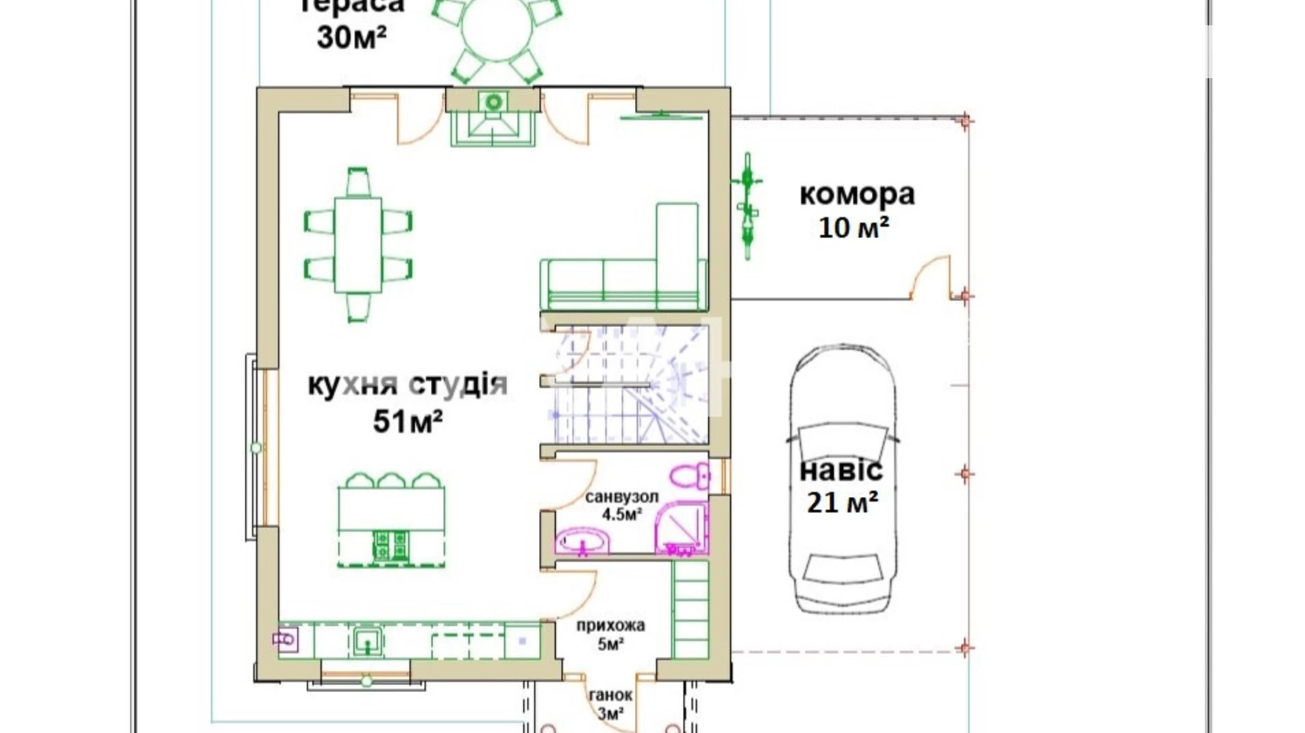 Продается дом на 2 этажа 125 кв. м с мансардой, цена: 130000 $ - фото 5