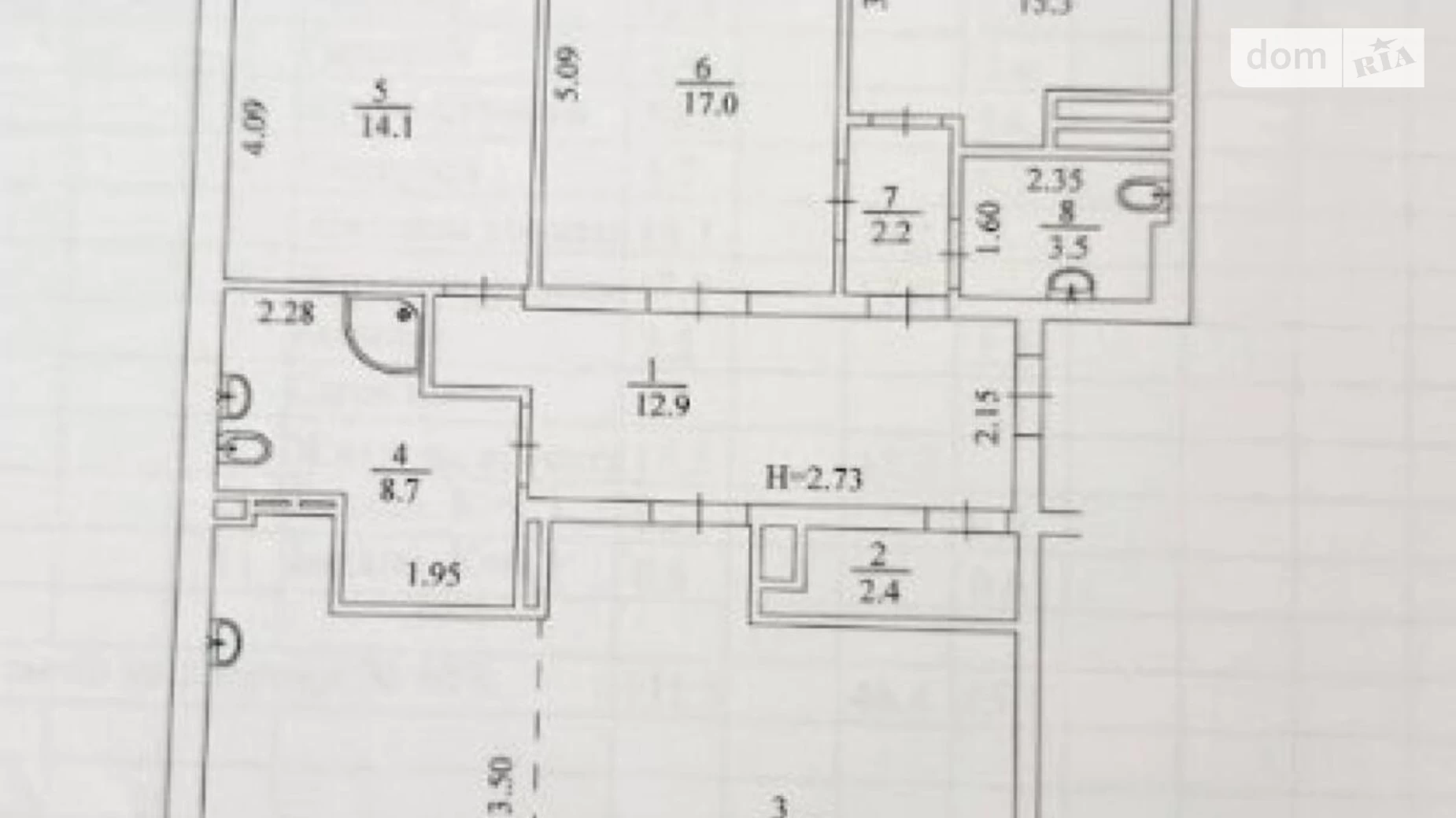 Продается 3-комнатная квартира 131.5 кв. м в Киеве, ул. Юрия Поправки(Николая Лебедева), 4/39А - фото 2
