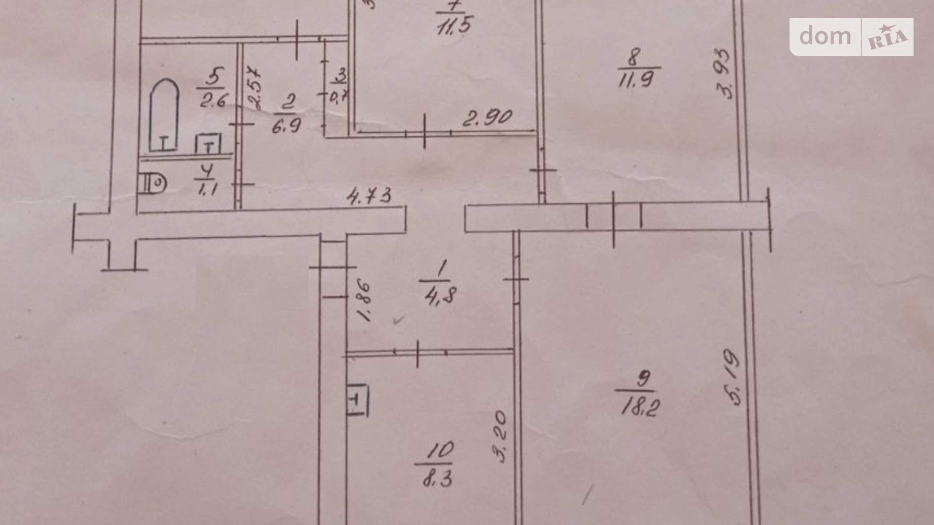Продается 4-комнатная квартира 75.6 кв. м в Полтаве, ул. Великотырновская - фото 4