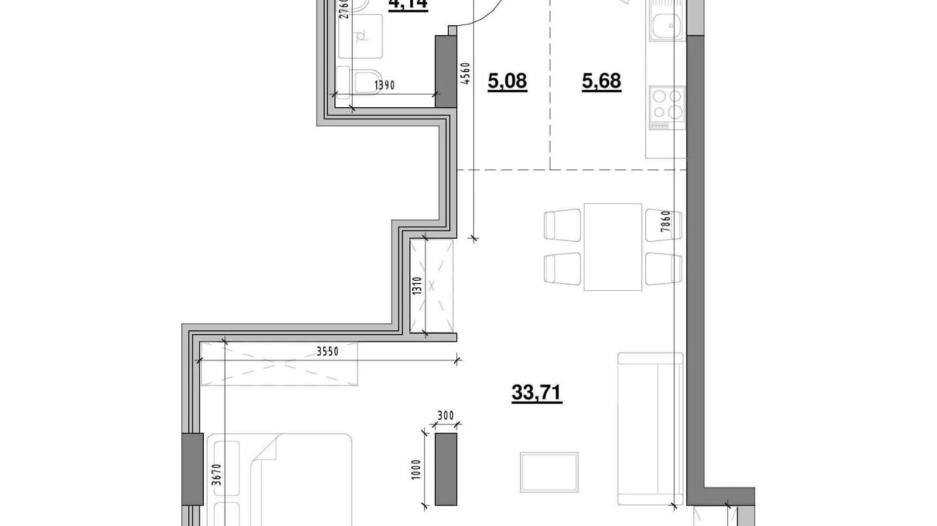 Продається 1-кімнатна квартира 48.7 кв. м у Львові, вул. Володимира Великого - фото 4