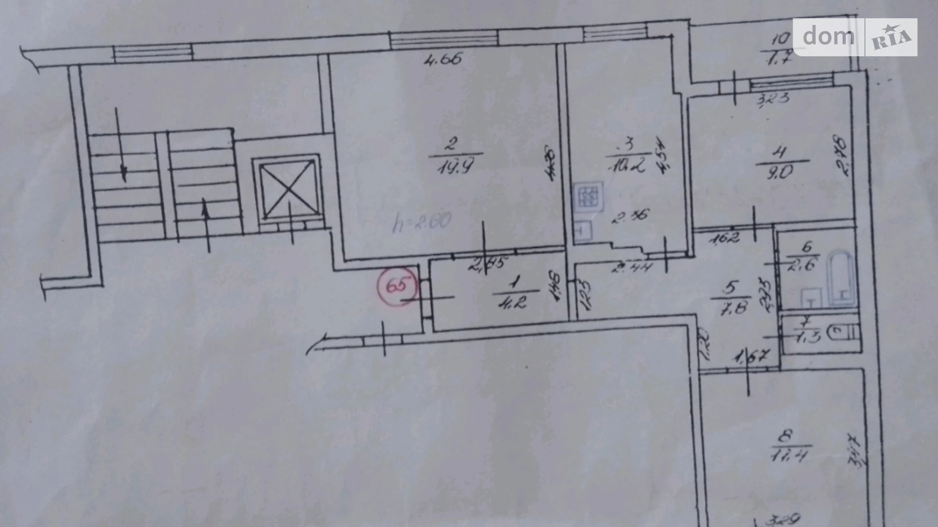 Продается 3-комнатная квартира 70 кв. м в Львове, ул. Творческая, 16 - фото 2