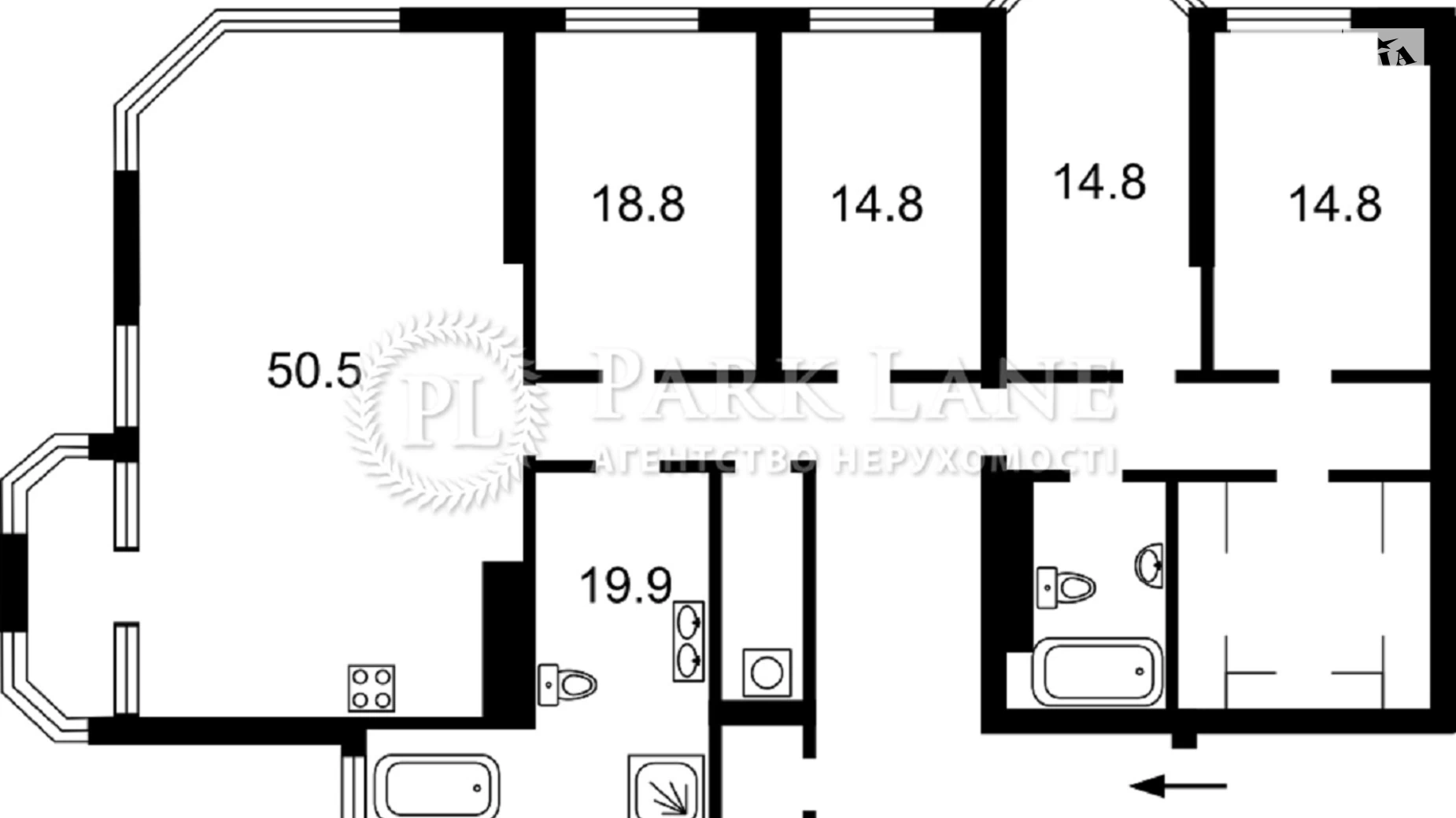 Продается 4-комнатная квартира 184.8 кв. м в Киеве, ул. Авиаконструктора Антонова, 2Б - фото 2