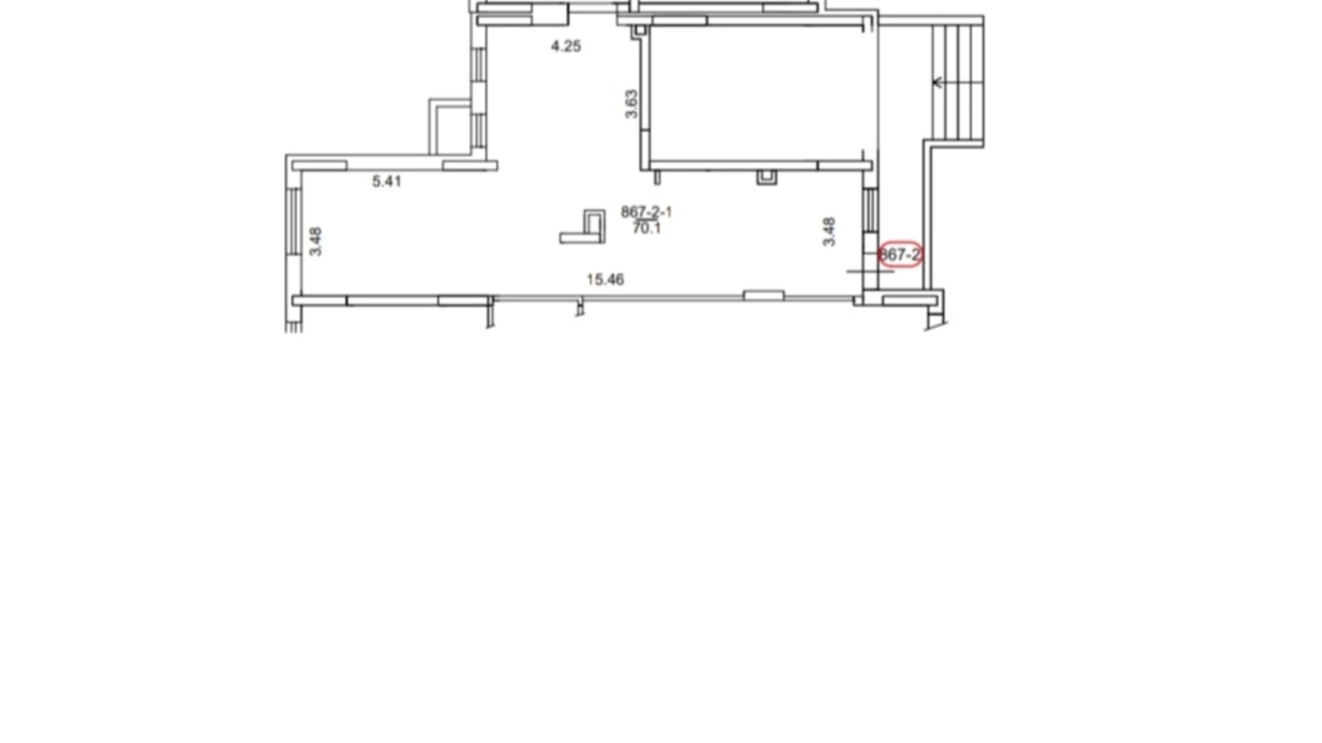Здається в оренду приміщення вільного призначення 70.1 кв. м в 30-поверховій будівлі, цена: 59585 грн - фото 2