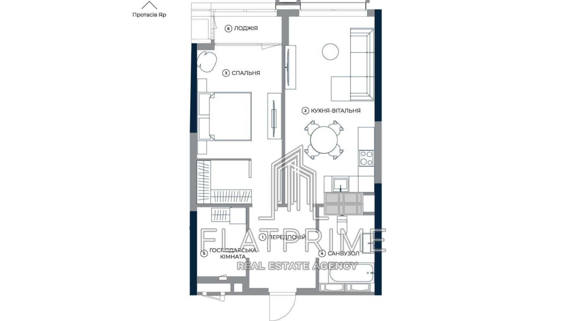 Продается 1-комнатная квартира 54.87 кв. м в Киеве, цена: 159123 $ - фото 2