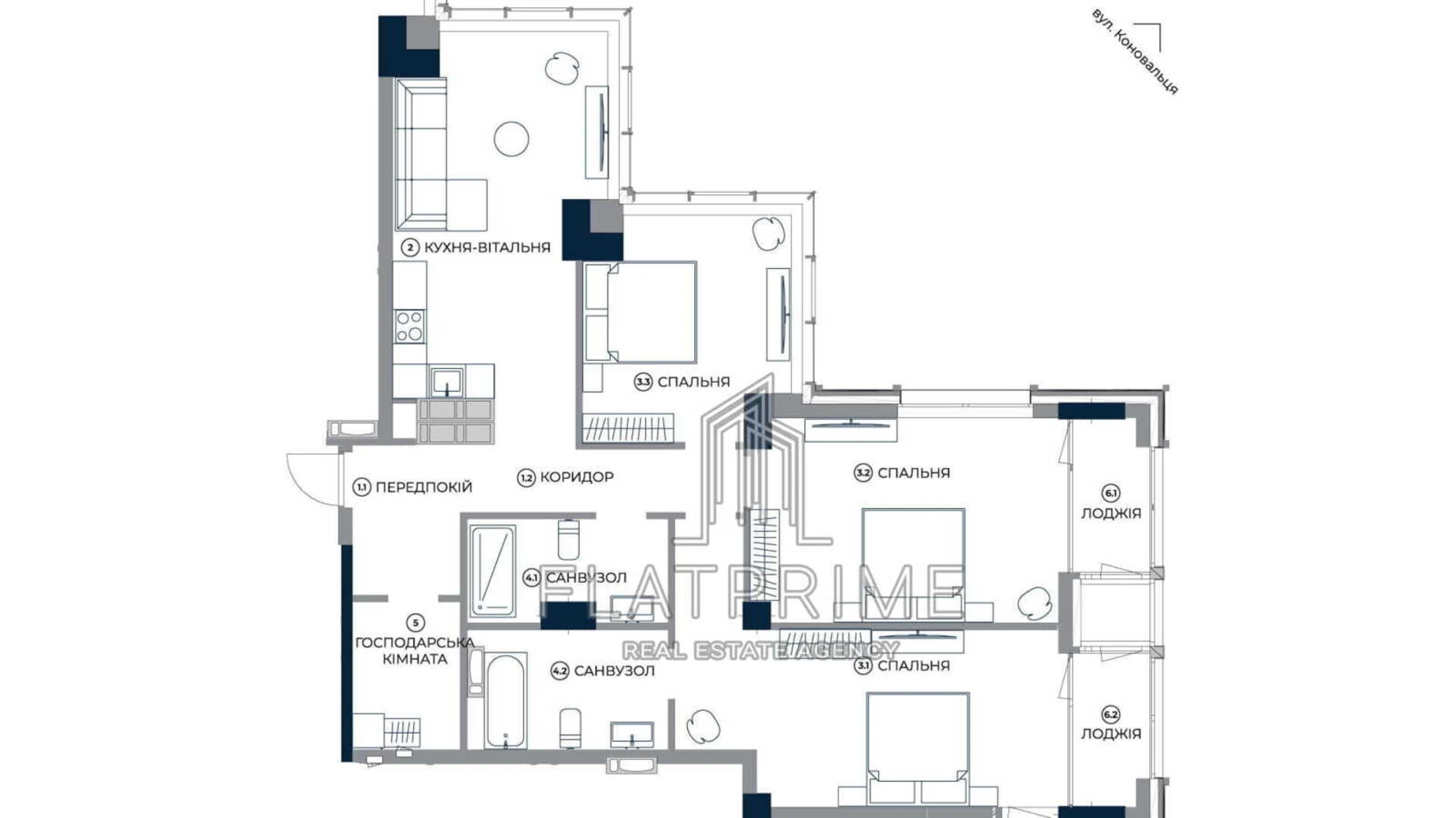 Продается 3-комнатная квартира 117.1 кв. м в Киеве, цена: 316170 $ - фото 2
