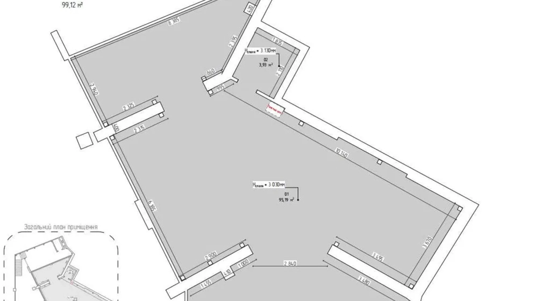 Сдается в аренду офис 99.12 кв. м в бизнес-центре, цена: 35000 грн - фото 2