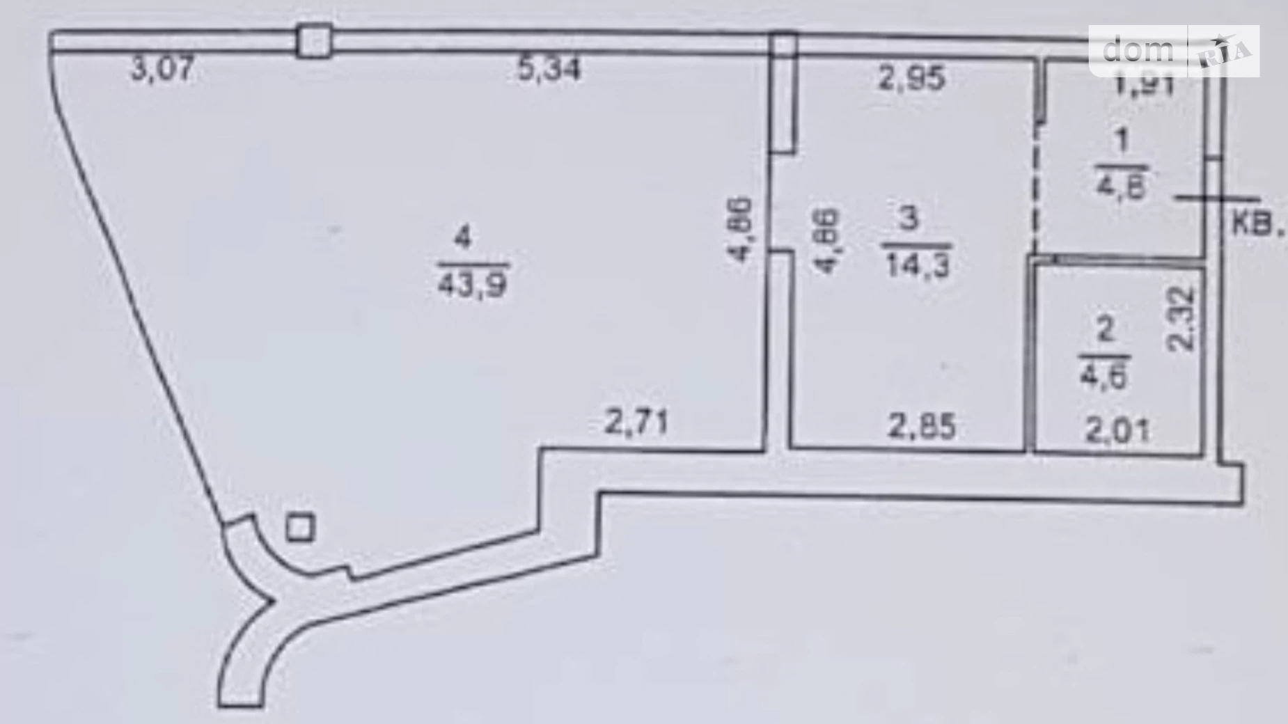 Продається 1-кімнатна квартира 65.6 кв. м у Одесі, пров. Удільний, 6 - фото 2