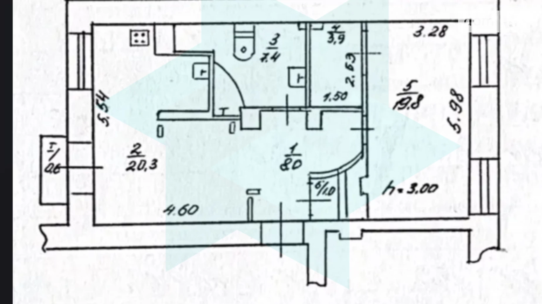 Продается 2-комнатная квартира 65 кв. м в Днепре, ул. Гоголя, 2 - фото 3