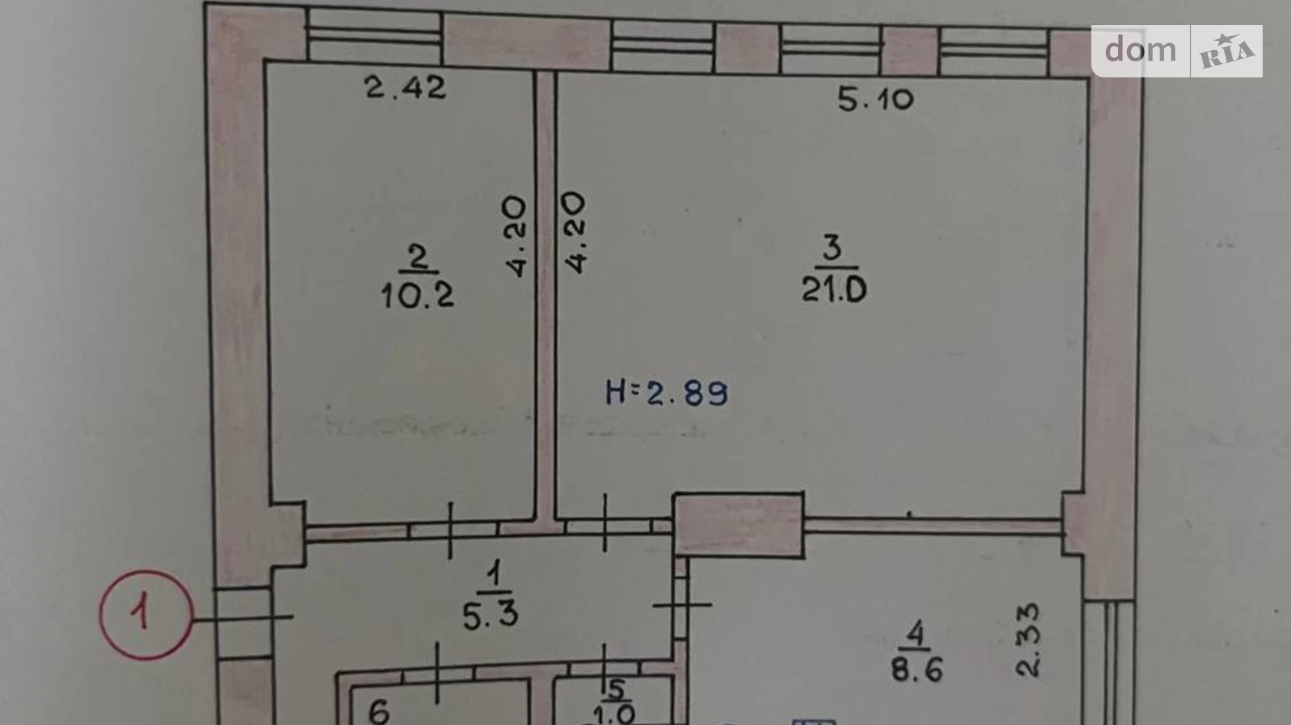 Продается 2-комнатная квартира 48.3 кв. м в Кривом Роге, ул. Техническая - фото 2