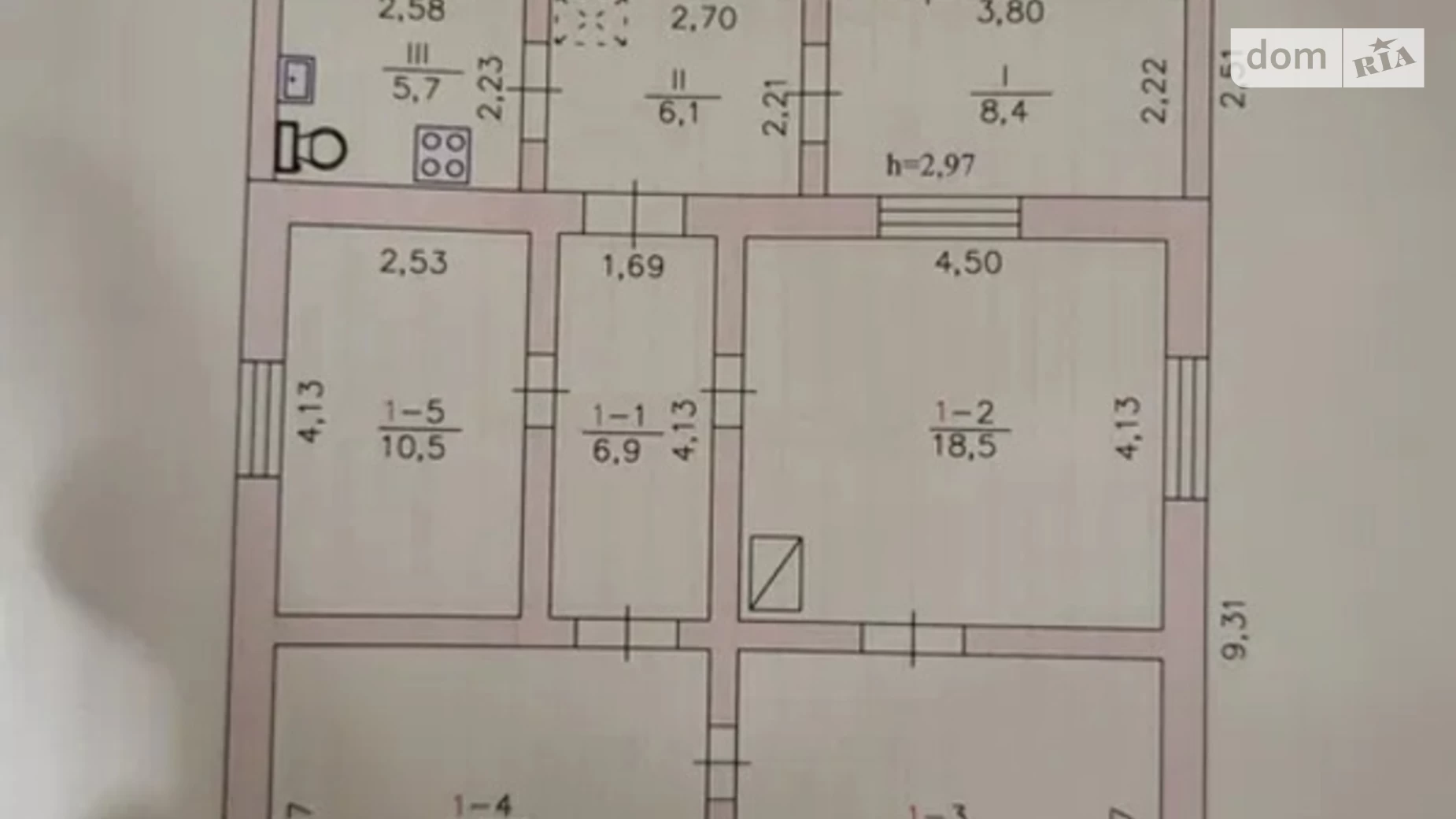 Продается одноэтажный дом 91.7 кв. м с бассейном, цена: 21000 $ - фото 2