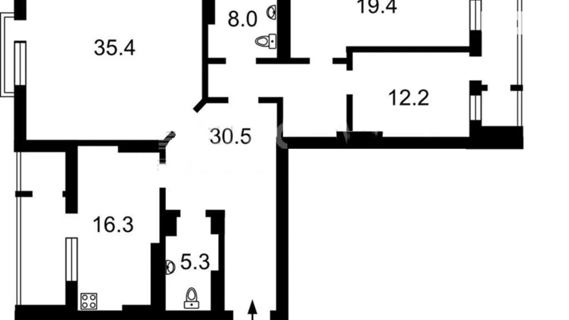 Продается 3-комнатная квартира 139.4 кв. м в Киеве, ул. Коновальца Евгения, 44А - фото 2