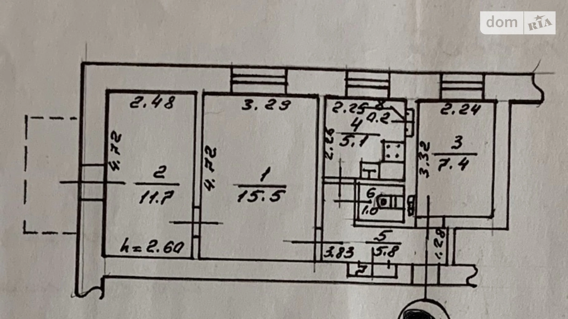 Продается 3-комнатная квартира 47.1 кв. м в Одессе, ул. Зоопарковая - фото 3