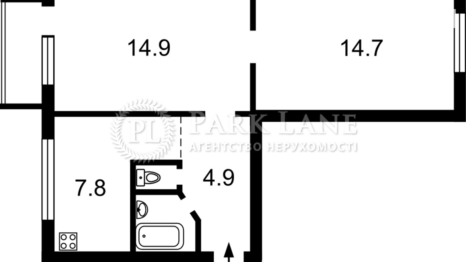 Продается 2-комнатная квартира 46 кв. м в Киеве, ул. Соломенская, 31 - фото 3