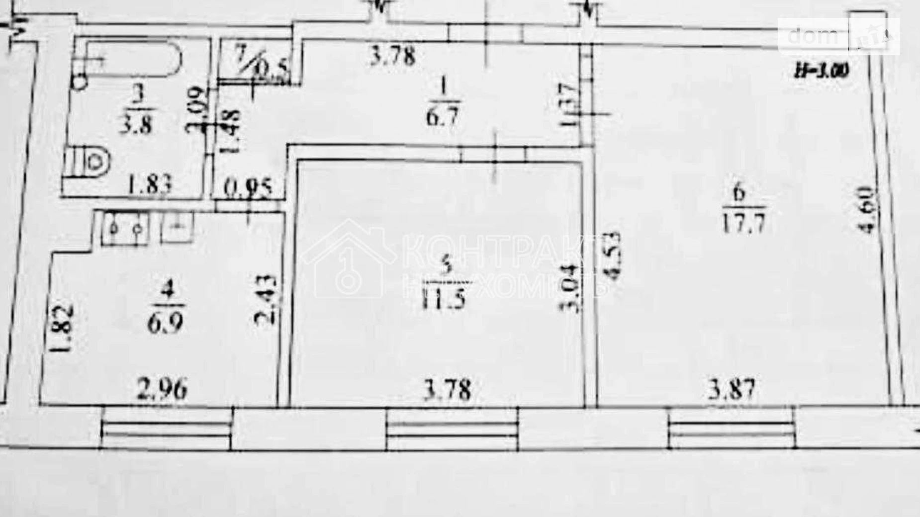 Продается 2-комнатная квартира 47 кв. м в Харькове, ул. Данилевского - фото 4