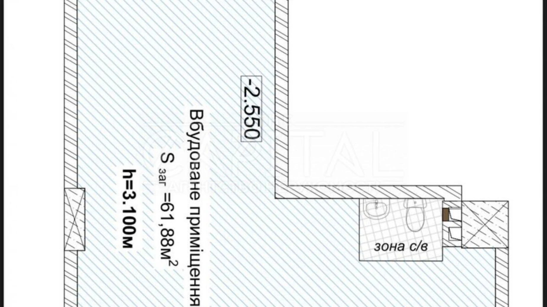 Сдается в аренду помещения свободного назначения 287.97 кв. м в 25-этажном здании, цена: 10079 $ - фото 2