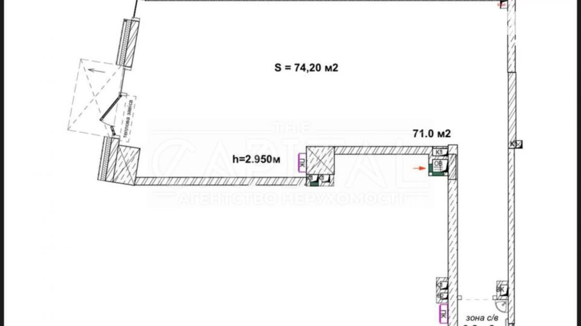 Сдается в аренду помещения свободного назначения 287.97 кв. м в 25-этажном здании, цена: 10079 $ - фото 5