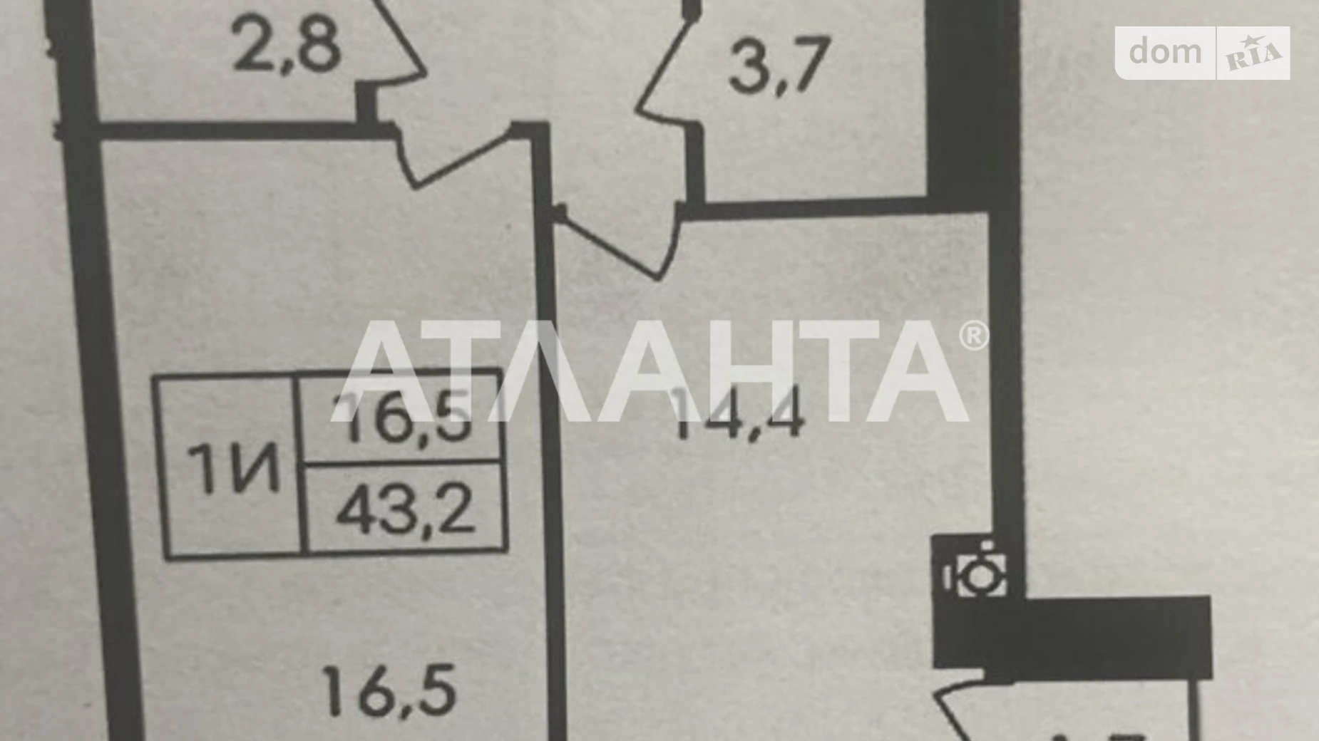 Продается 1-комнатная квартира 45 кв. м в Виннице, ул. Праведников мира(Максимовича) - фото 2