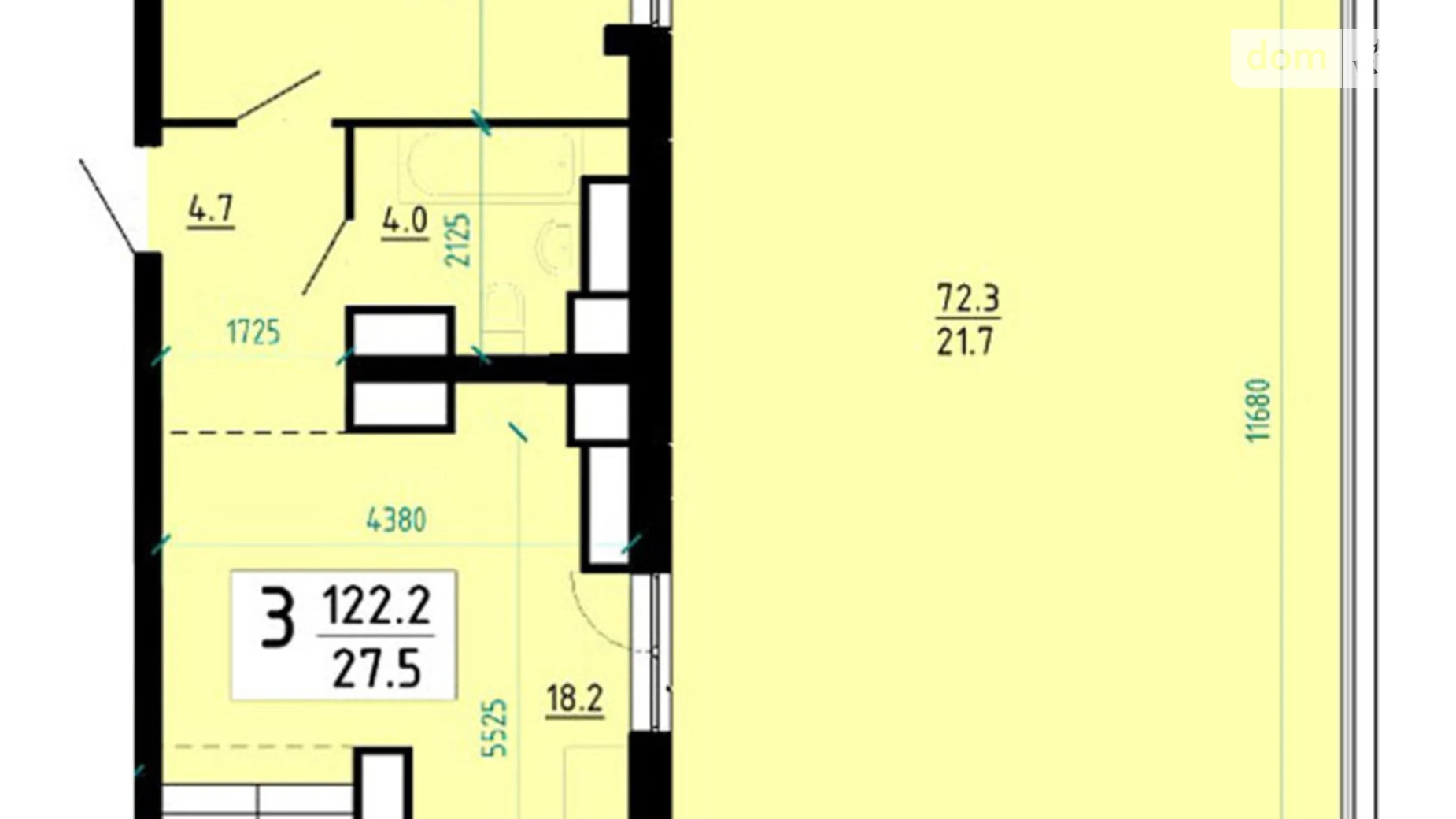 3-комнатная квартира 120.7 кв. м в Тернополе, ул. Глиняная, 10 - фото 4
