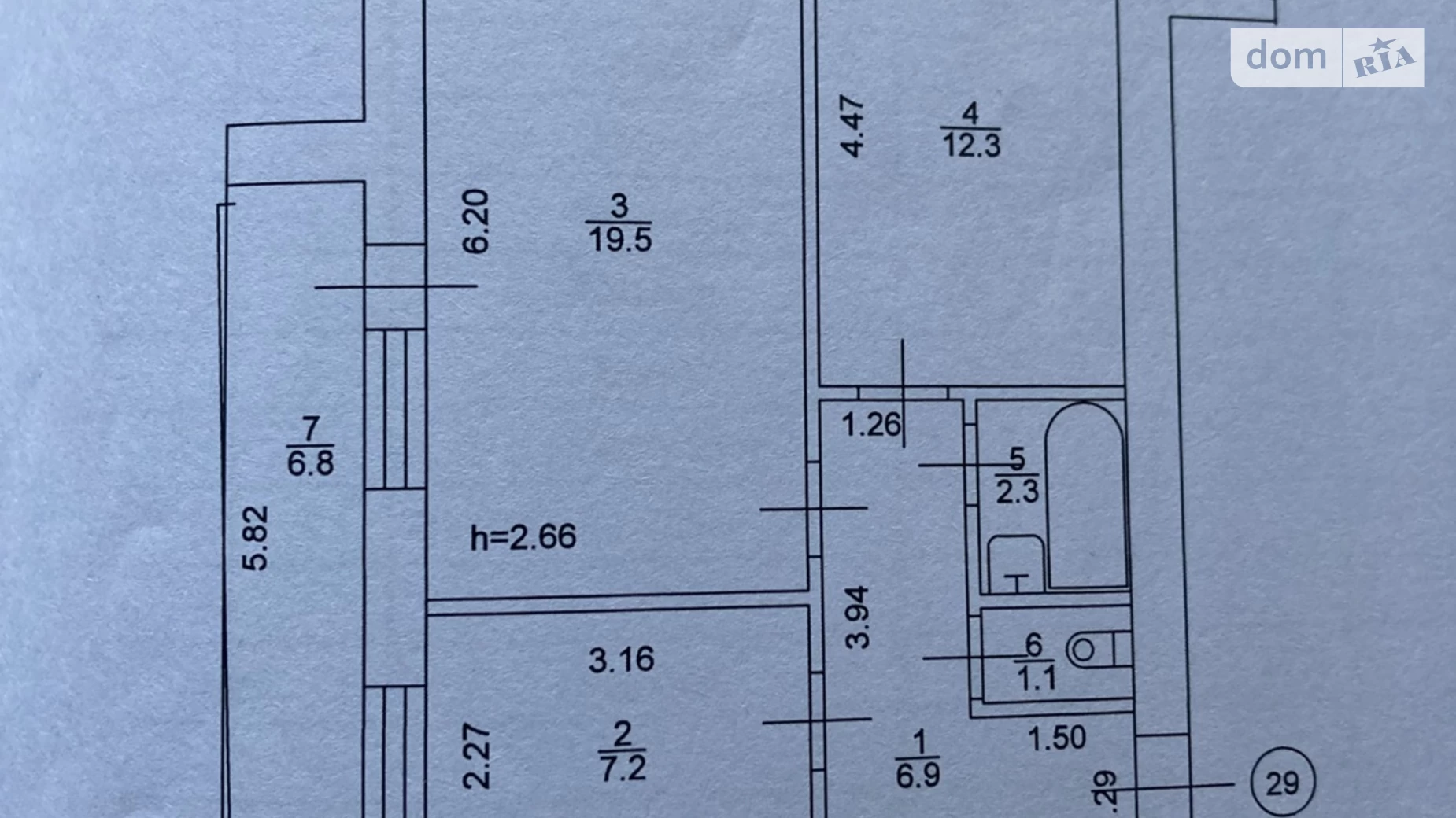 Продается 2-комнатная квартира 56.1 кв. м в Киеве, бул. Леси Украинки, 5А - фото 4