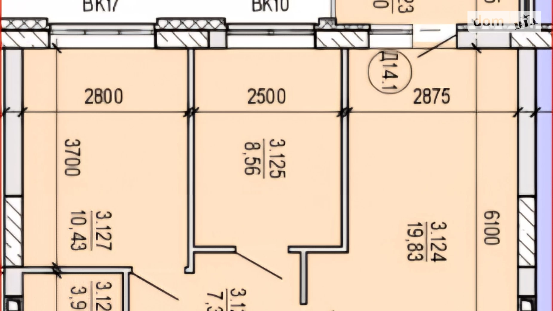 Продається 2-кімнатна квартира 55 кв. м у Одесі, вул. Профспілкова, 9А - фото 3