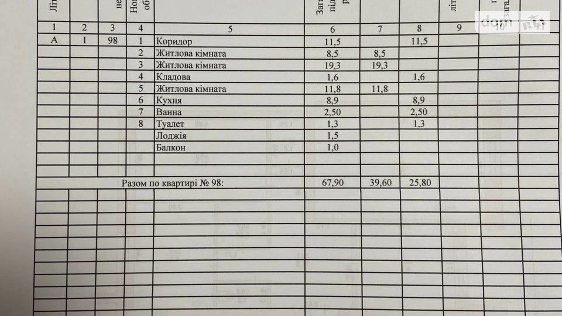 Продается 3-комнатная квартира 67.9 кв. м в Измаиле, ул. Шевченко, 7 - фото 3