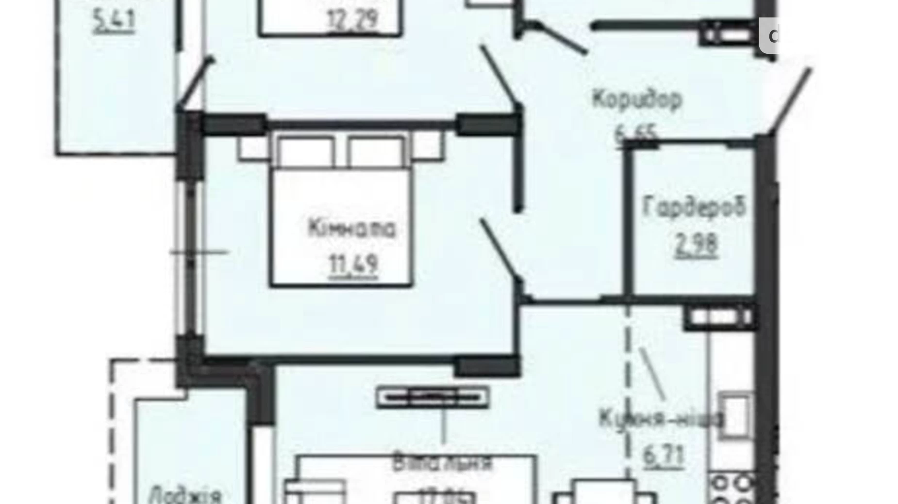 Продается 2-комнатная квартира 67.3 кв. м в Ивано-Франковске, ул. Бастионна, 5 - фото 5