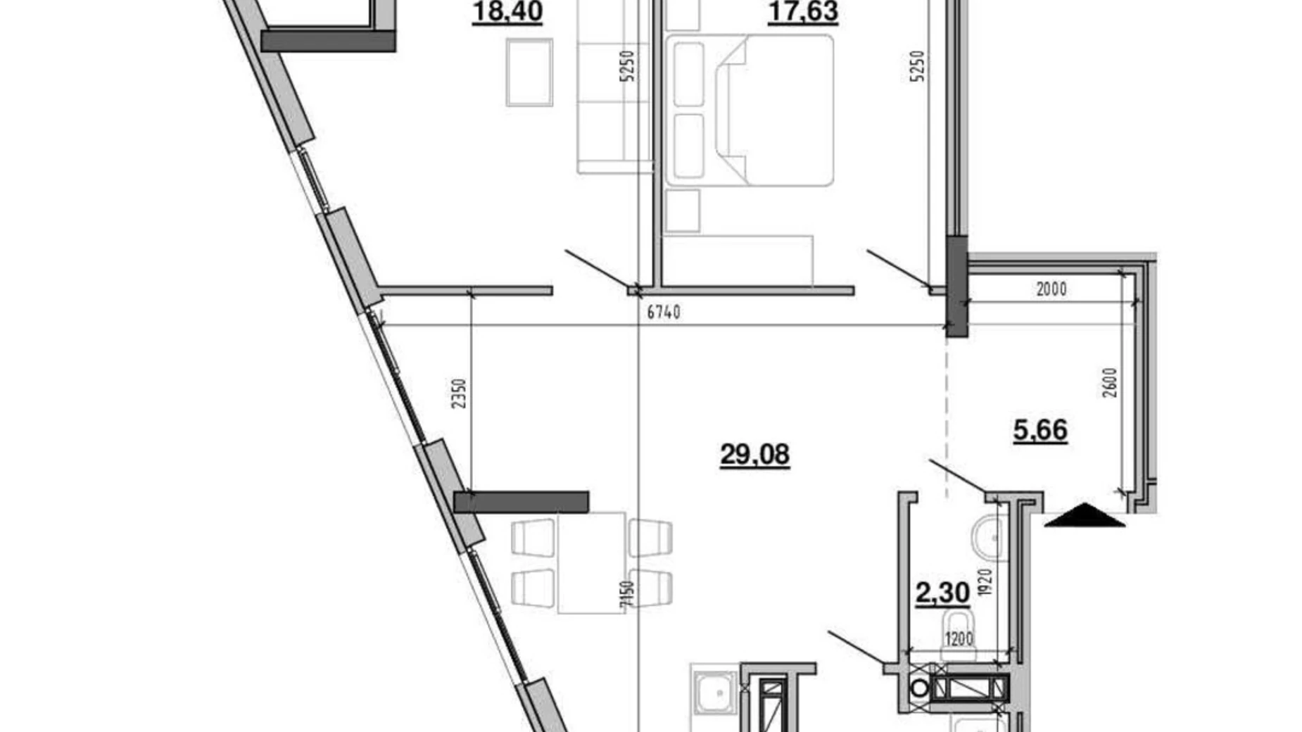 Продається 2-кімнатна квартира 81.88 кв. м у Львові, цена: 118046 $ - фото 2