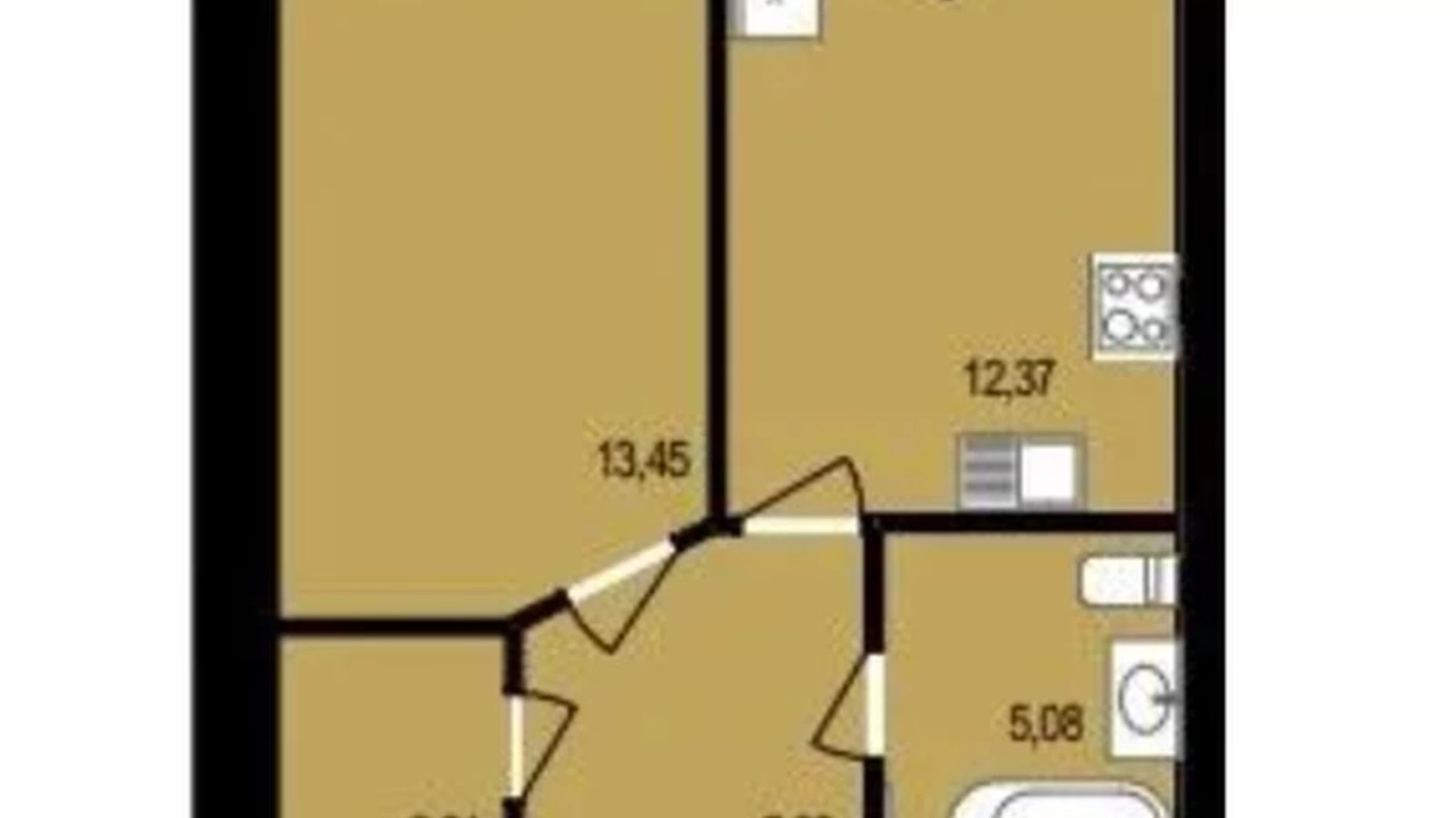 Продается 1-комнатная квартира 45.83 кв. м в Хмельницком, ул. Августовская, 9 - фото 4