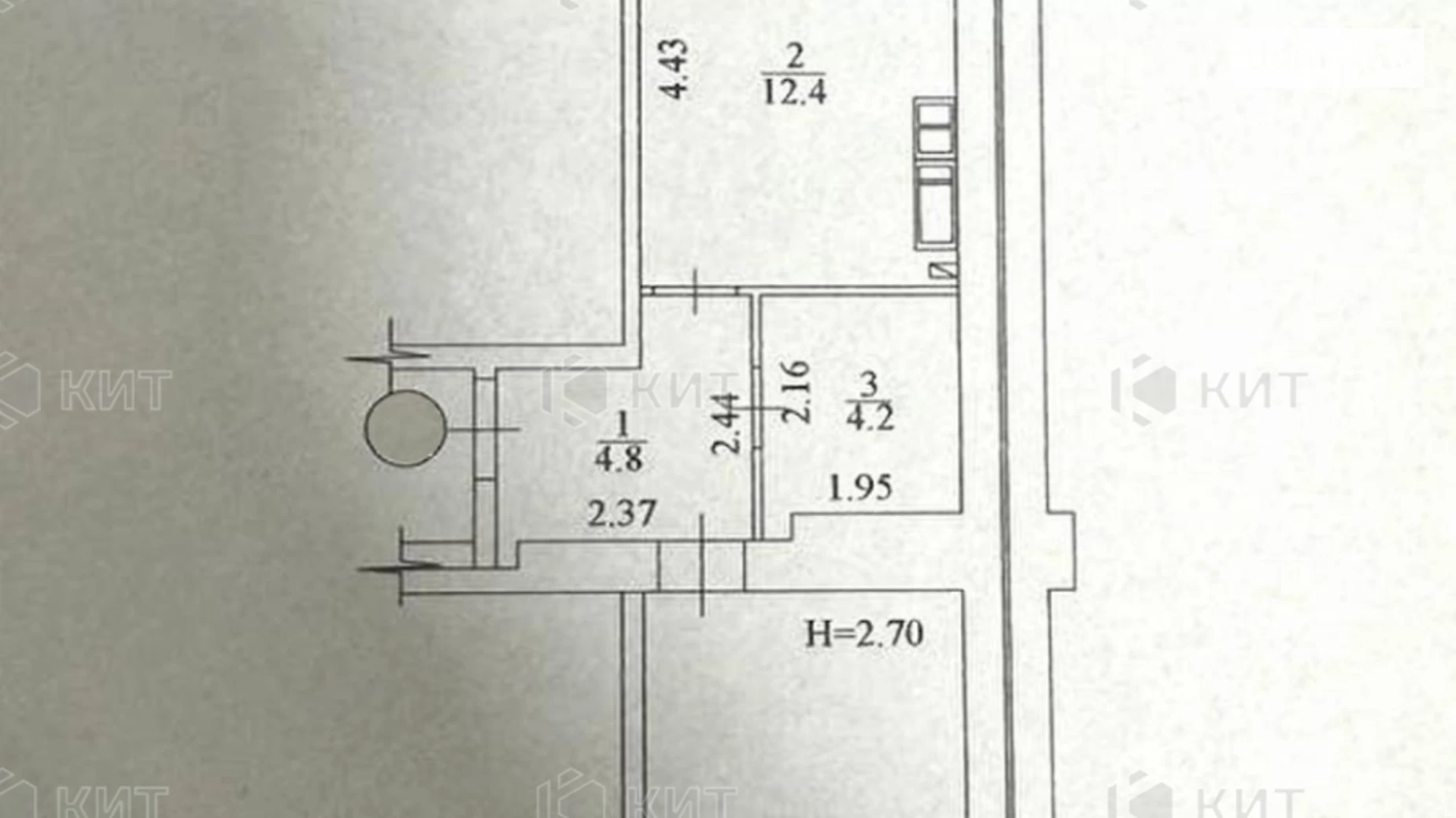 Продається 1-кімнатна квартира 40.5 кв. м у Харкові, вул. Миру, 43 - фото 5