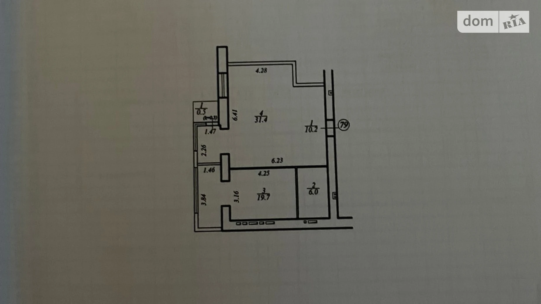 Продается 1-комнатная квартира 67.8 кв. м в Слобожанском, ул. Содружества, 6 - фото 2