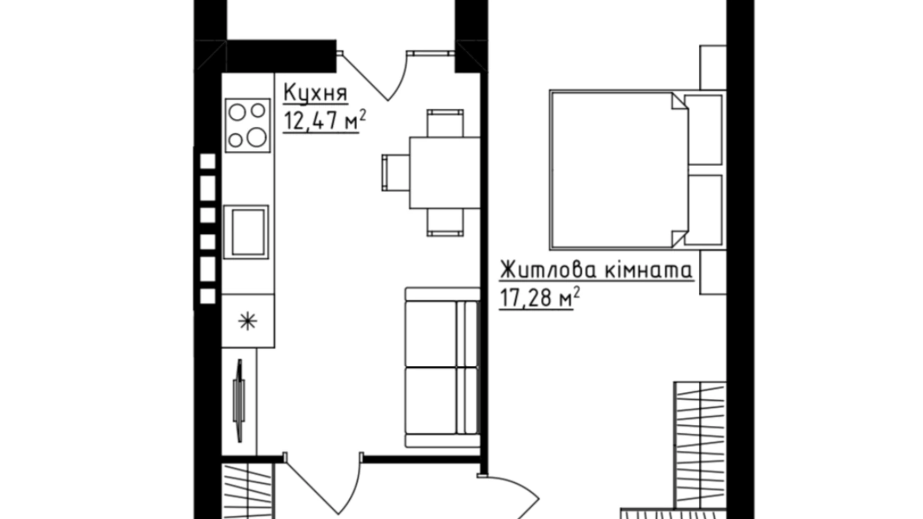 Продається 1-кімнатна квартира 45 кв. м у Вінниці, цена: 32500 $ - фото 4