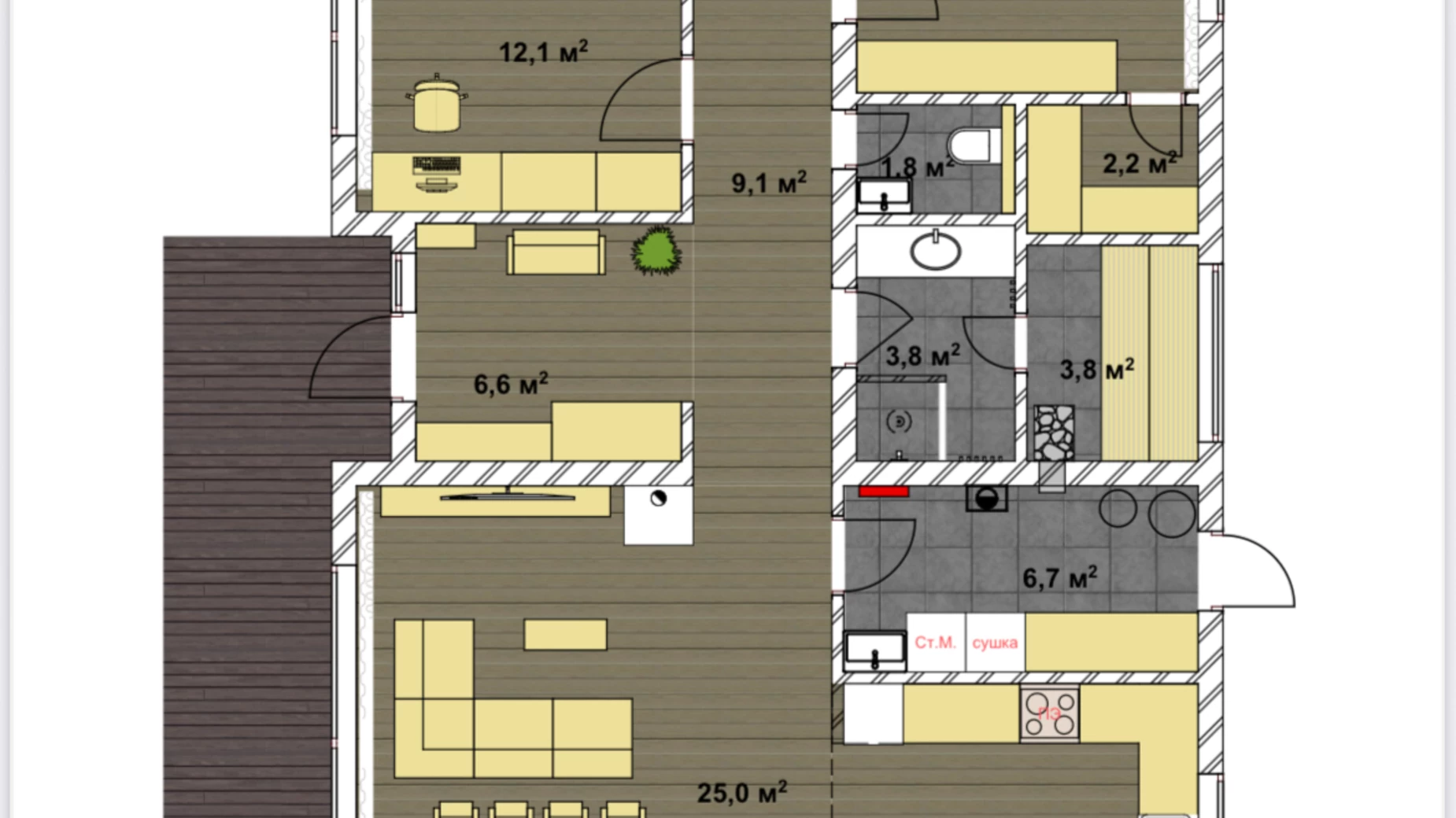 Продається одноповерховий будинок 147 кв. м з верандою, цена: 148000 $ - фото 3