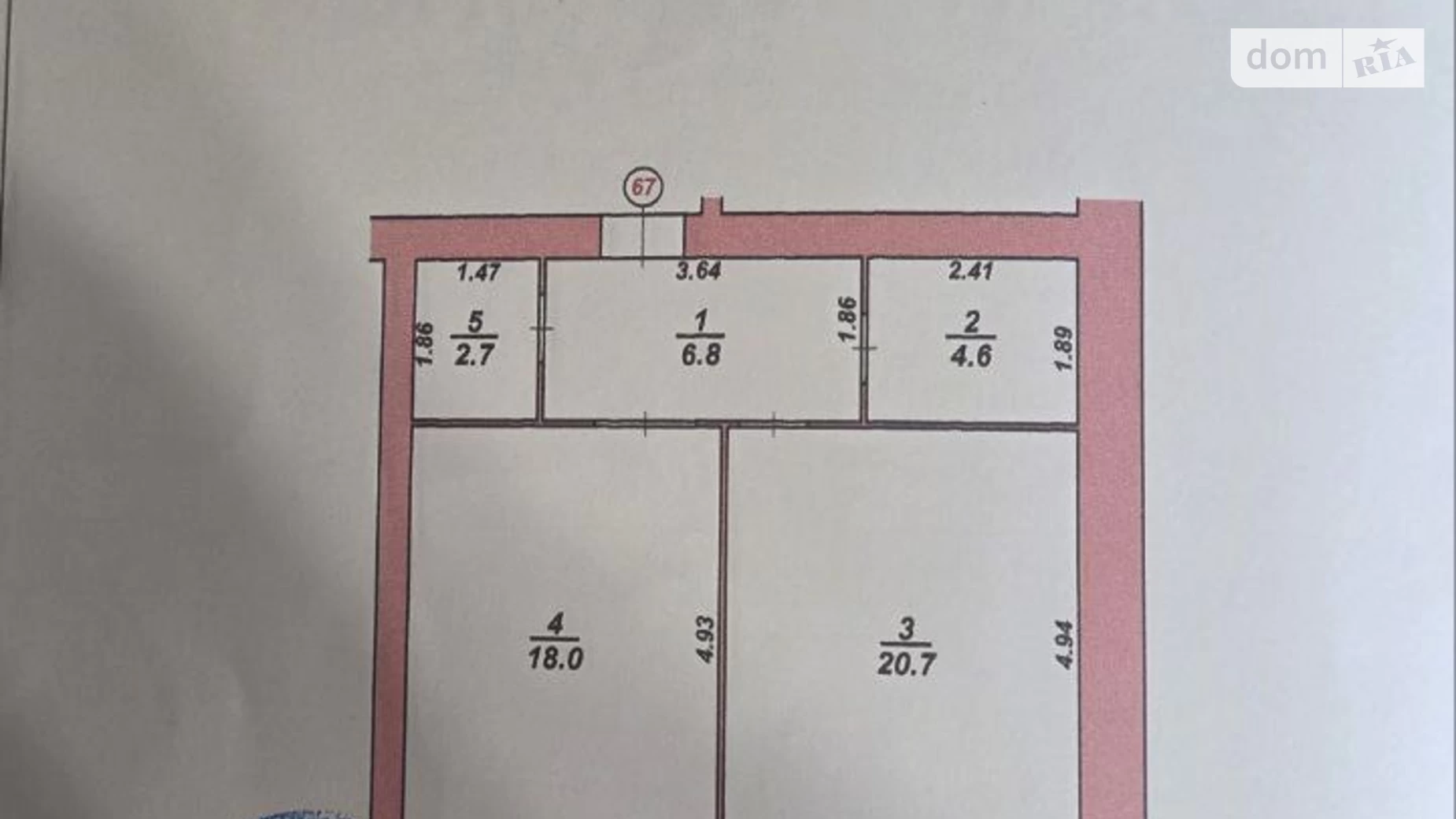Продается 1-комнатная квартира 54 кв. м в Хмельницком, Старокостянтиновское шоссе, 20/5 - фото 4