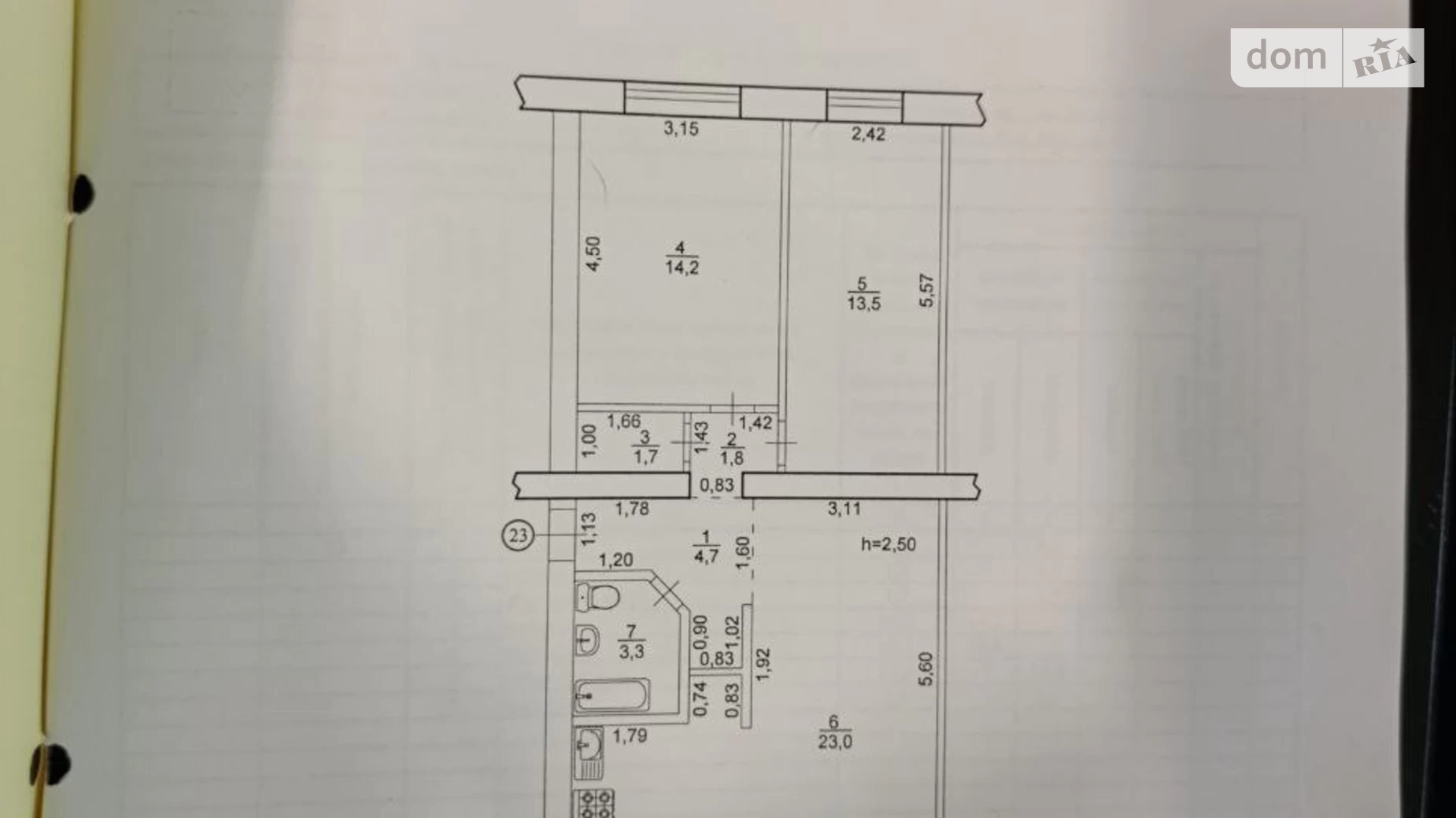 Продается 2-комнатная квартира 62.2 кв. м в Днепре, ул. Независимости(Титова), 14А - фото 3