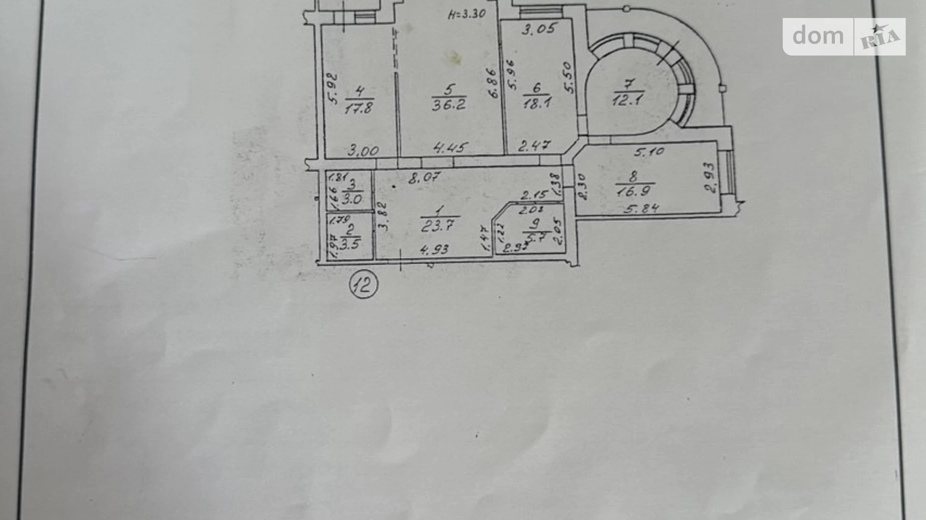 Продається 3-кімнатна квартира 146.3 кв. м у Одесі, вул. Віце-адмірала Азарова, 13 - фото 2